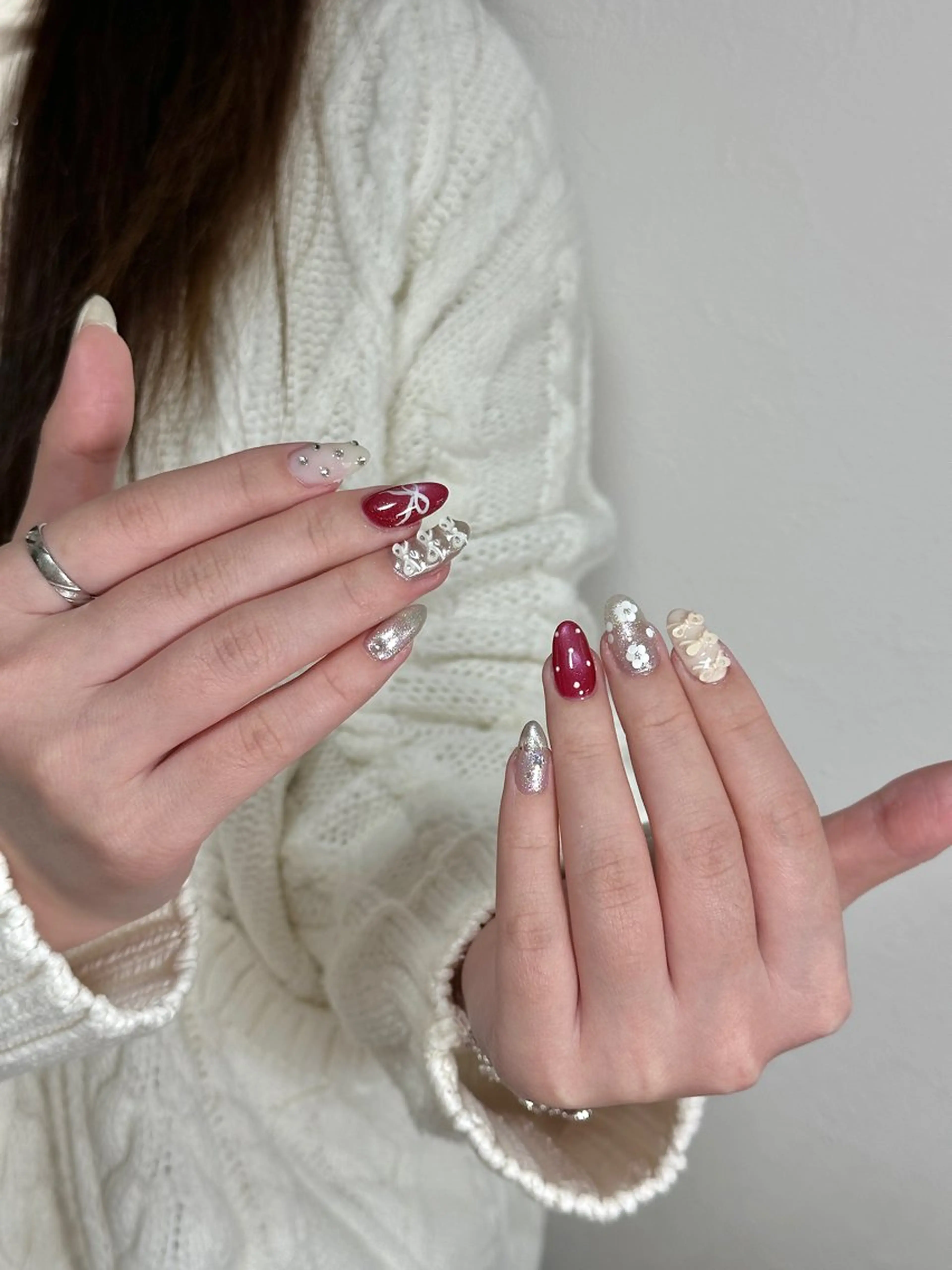 【チップ長さ出し】持ち込みデザイン8本やり放題の写真