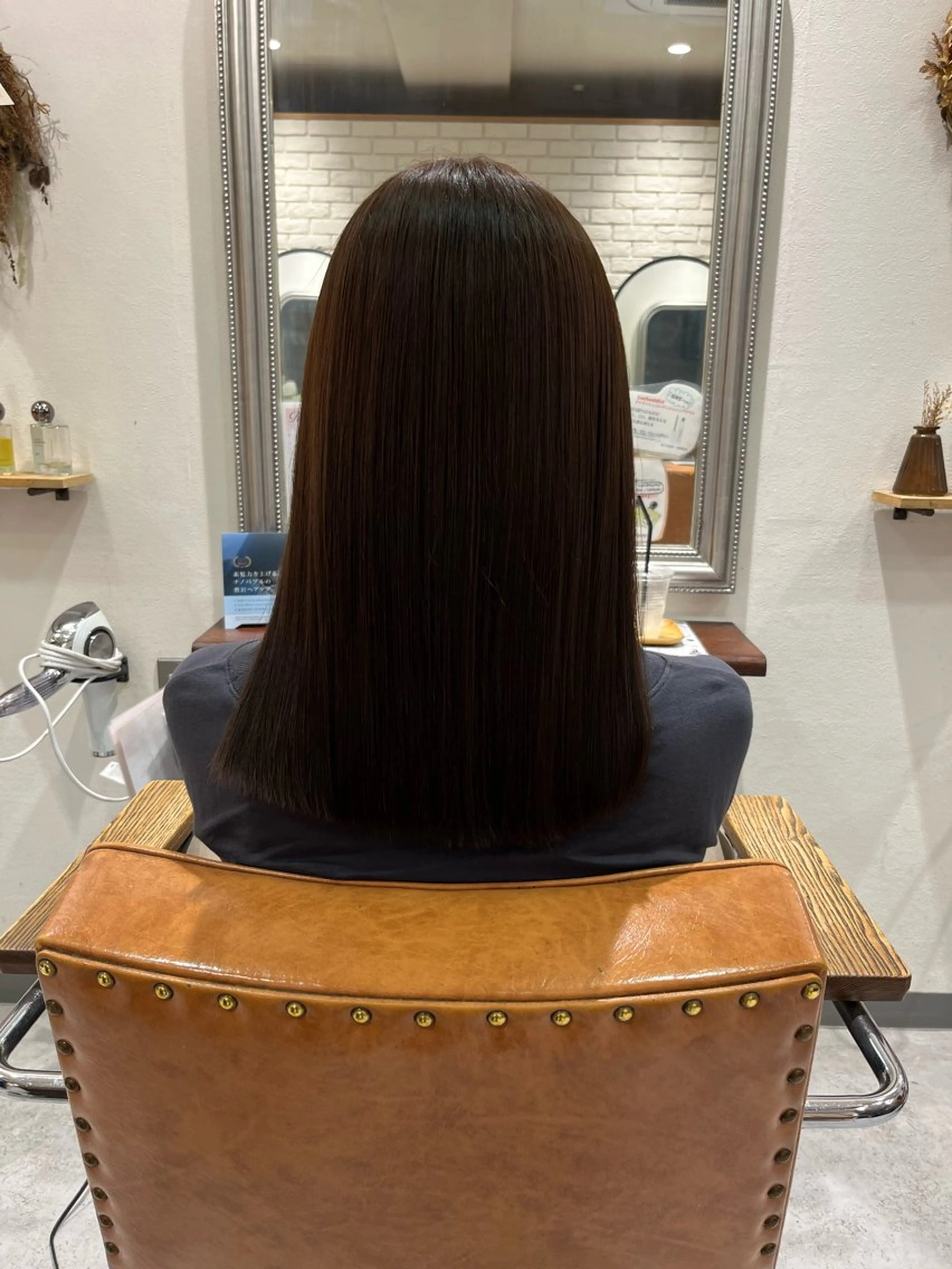 ロング カラー 髪質改善 縮毛矯正 トリートメント 髪質改善アンジュール かのんのヘアスタイル