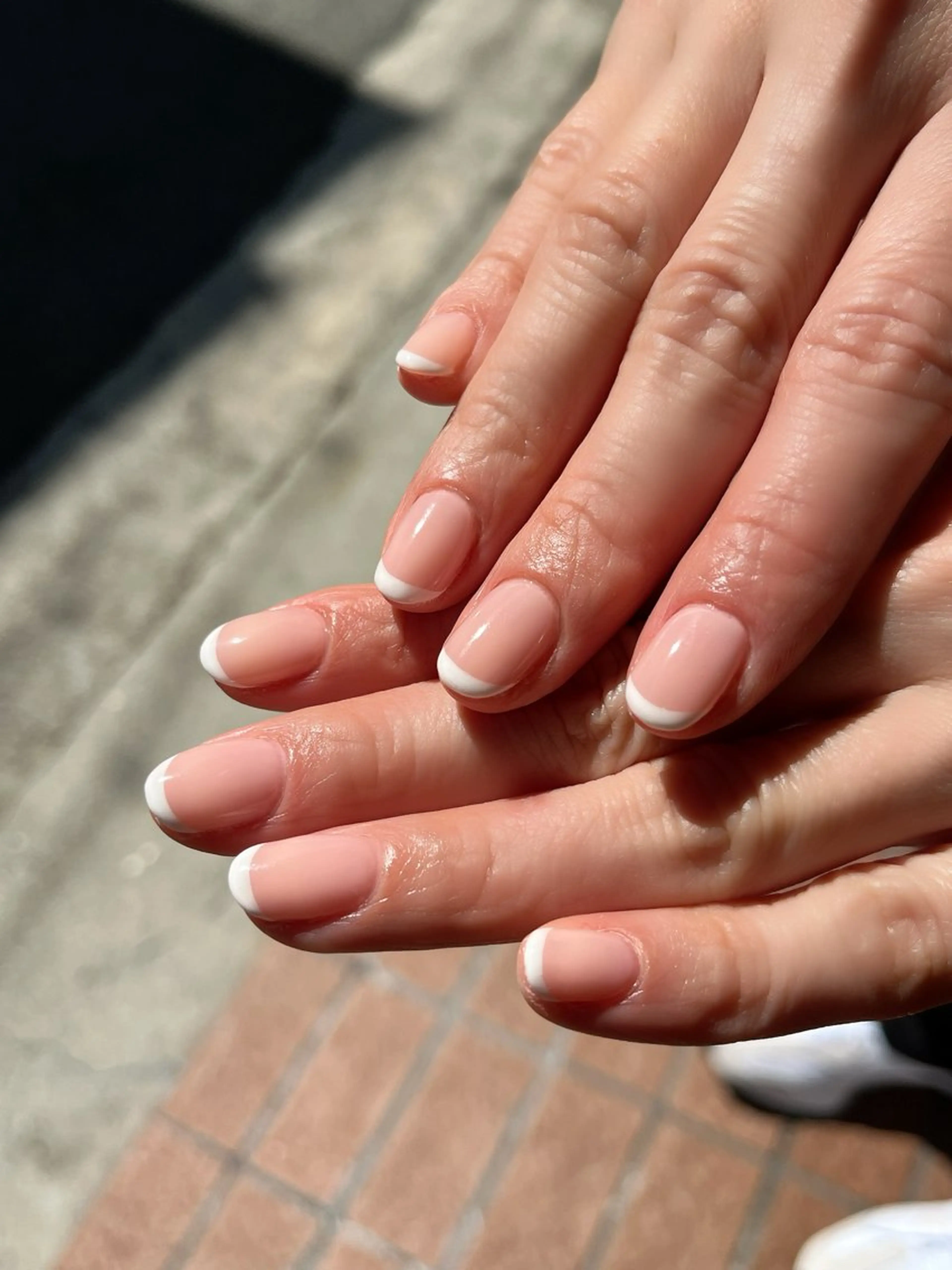 ネイル 桜ネイル フレンチネイル ワンカラーネイル ピンク ハンドネイル ballie／小野原 なつみのネイルデザイン