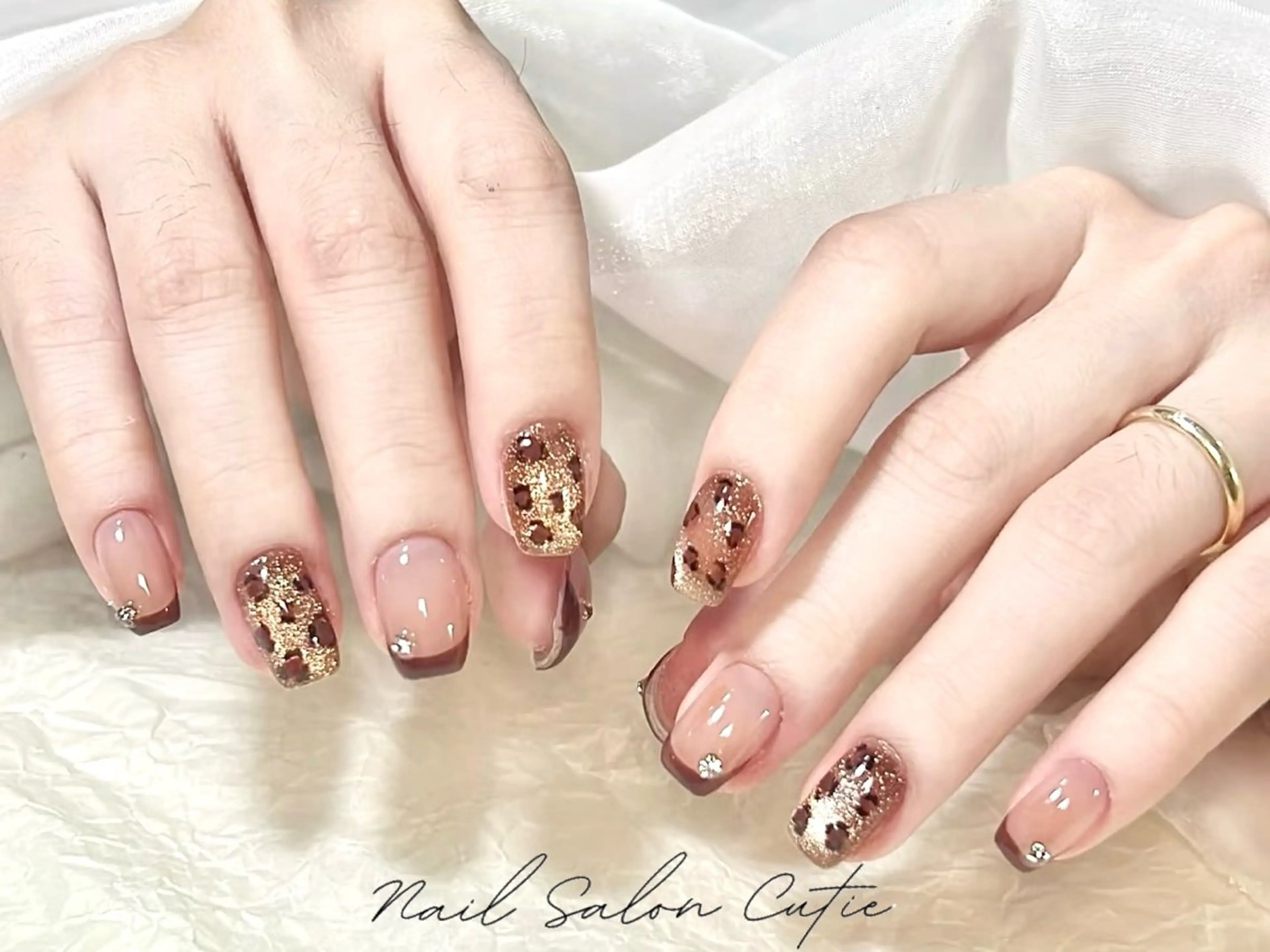 ネイル ジェルネイル ハート 韓国ネイル 持ち込み オフィスネイル 池袋ワンホンネイル SALE実施中のネイルデザイン