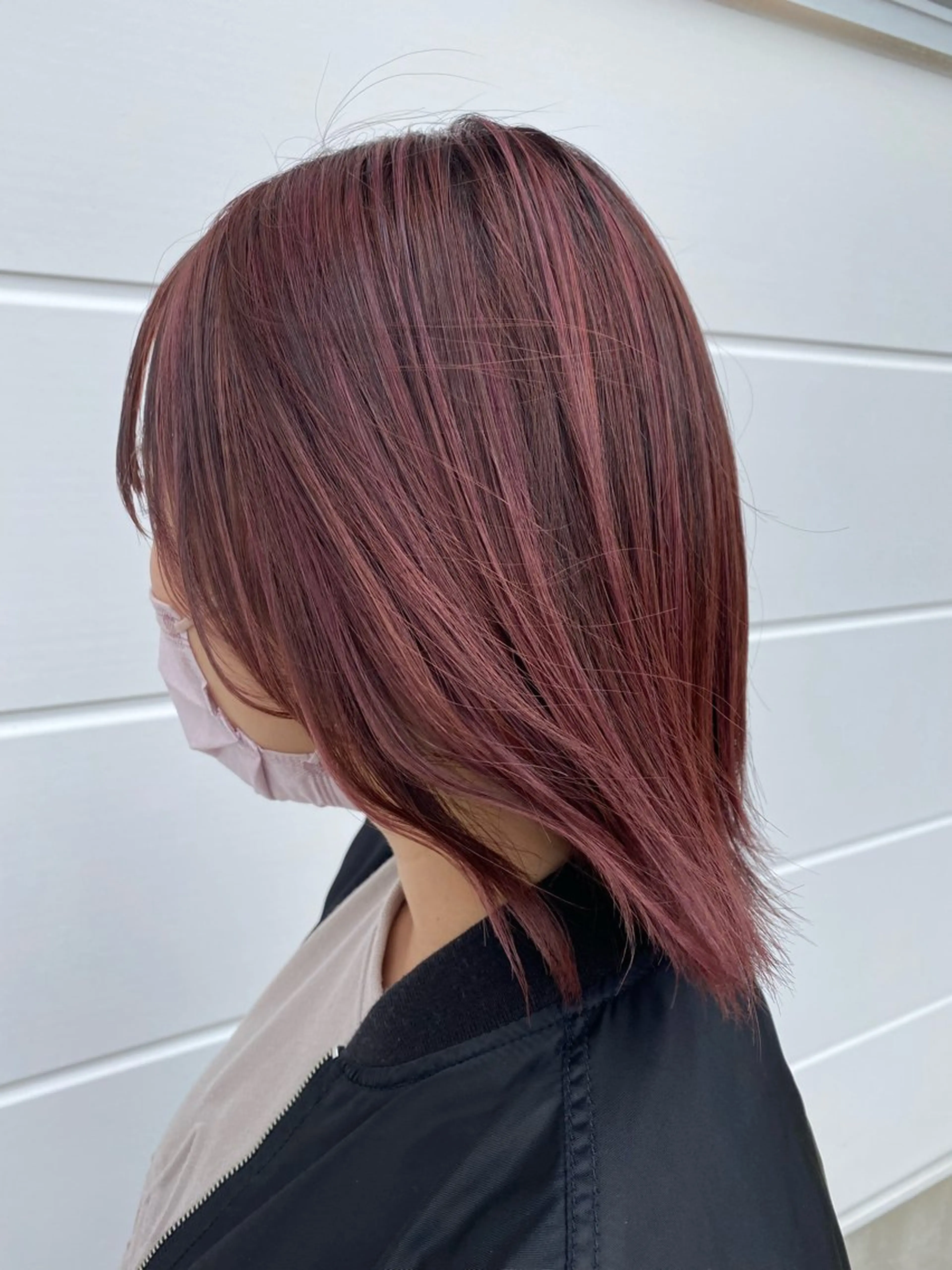 ミディアム カラー カット ヘアカラー 金沢市/美容師/ 岡島由希美のマツエク・マツパデザイン