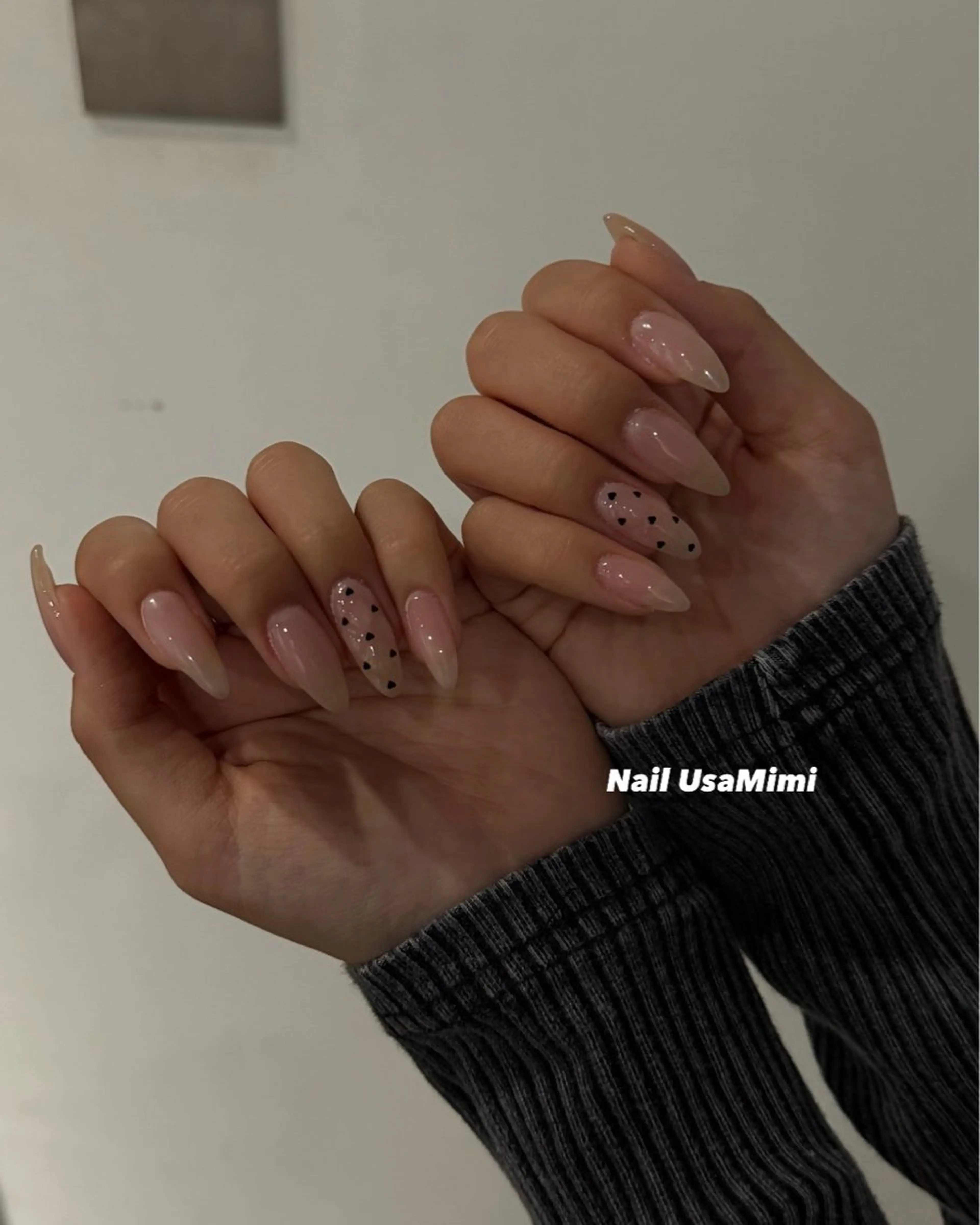 ネイル ジェルネイル グラデーション 韓国ネイル ラメ(グリッター) ラメグラデーション 本町ネイルNail UsaMimiのネイルデザイン