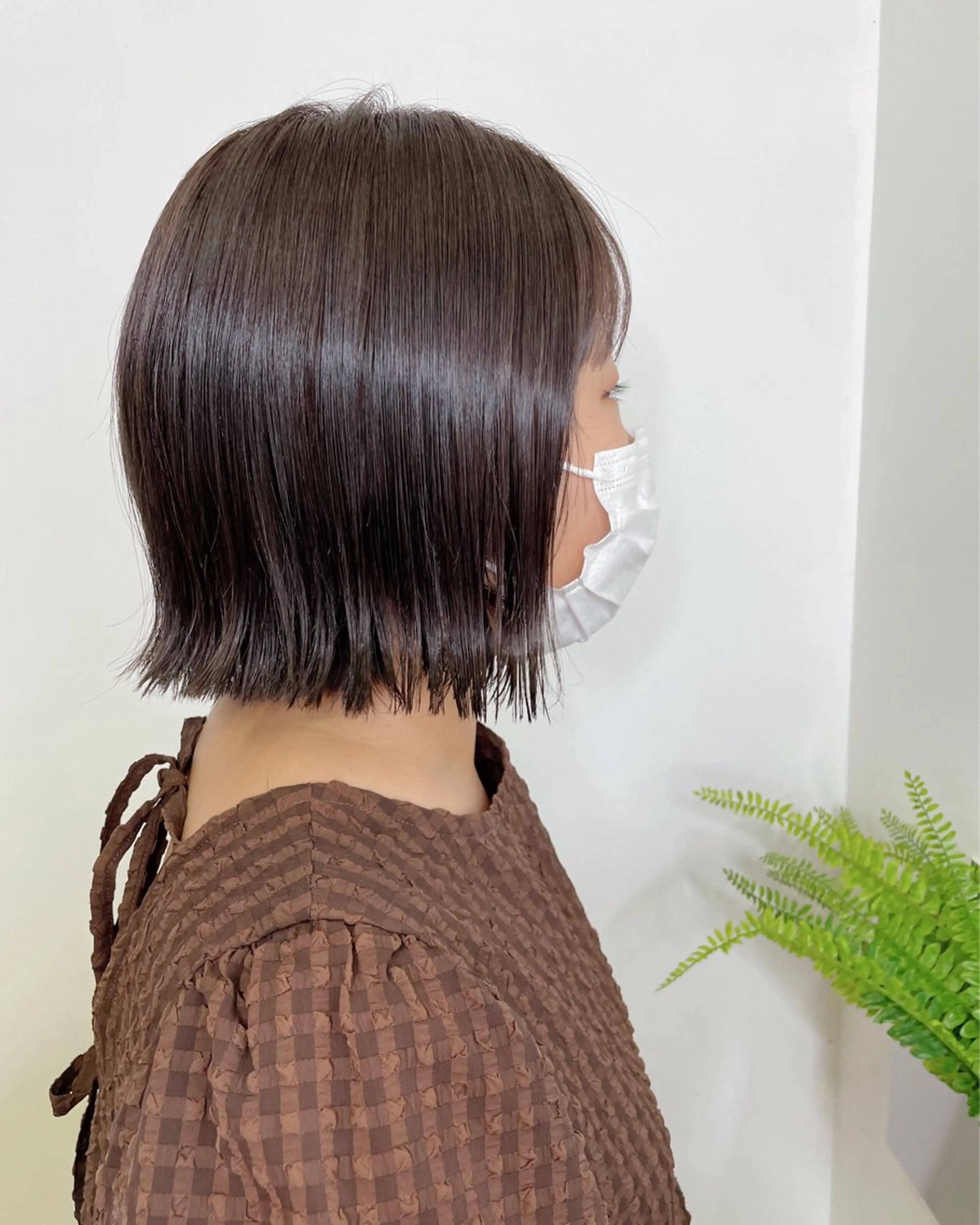 ショート 切りっぱなしボブ ボブ 尾崎 弘和のヘアスタイル