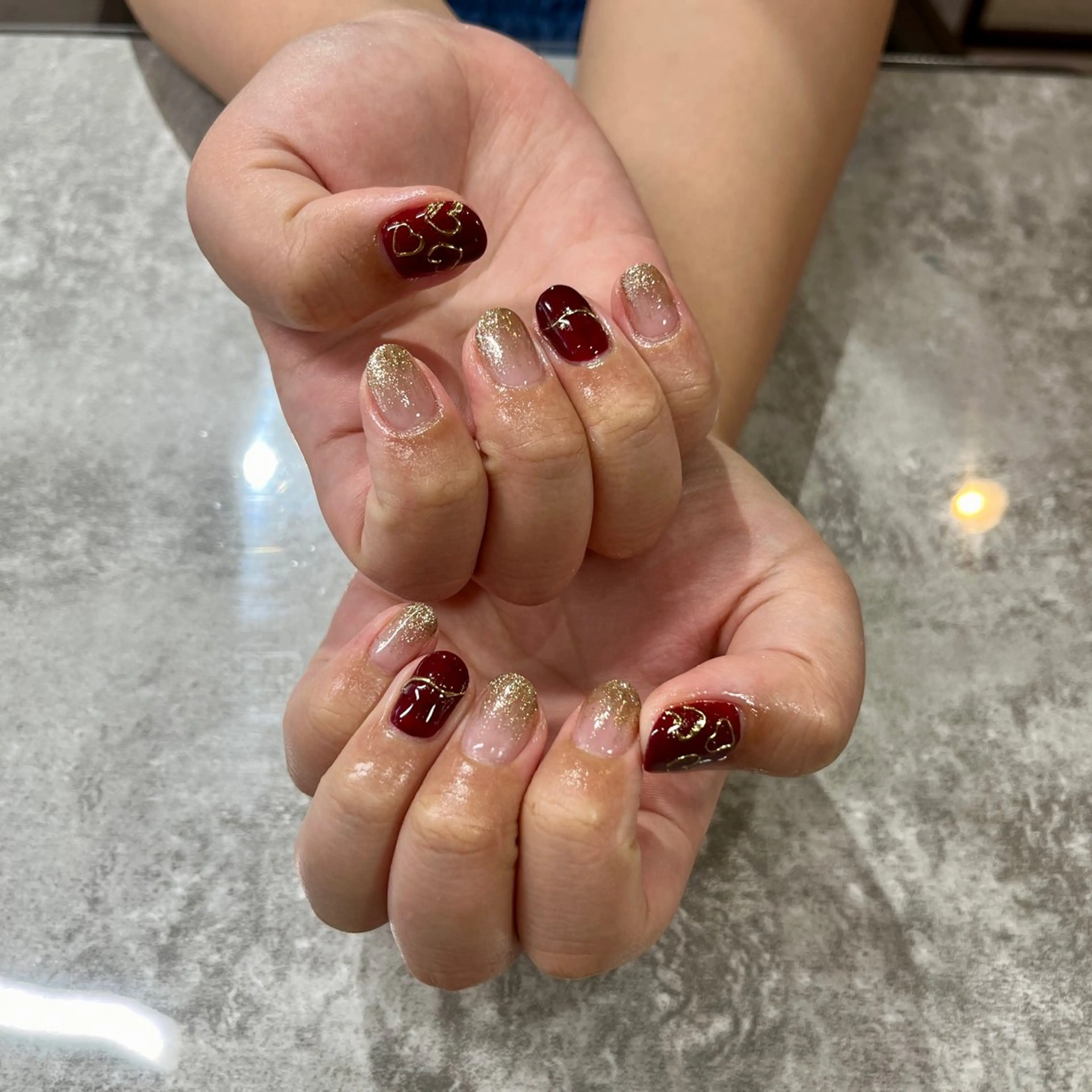 ネイル ハンドネイル 大島 玲奈のネイルデザイン