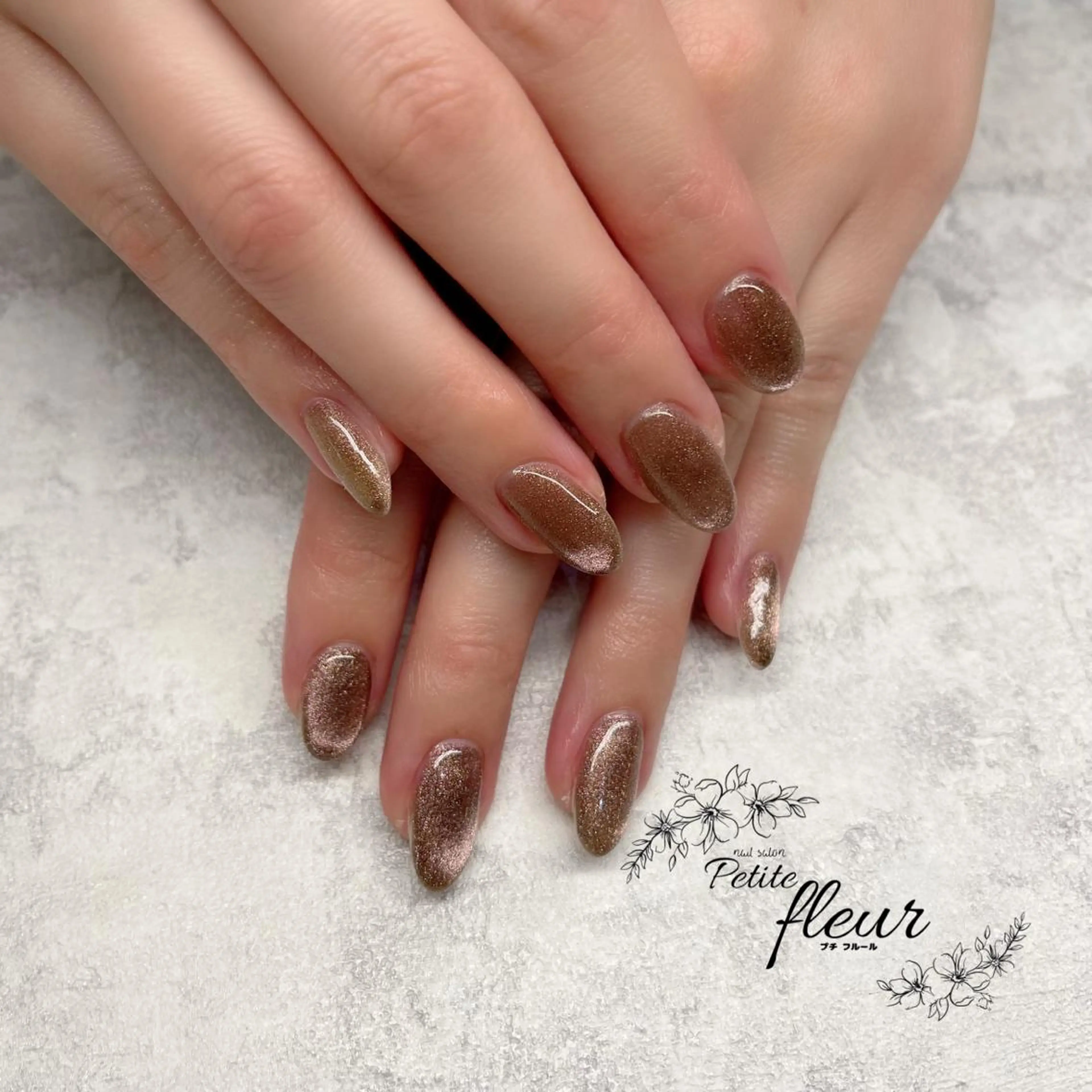 ネイル マグネットネイル ❁⃘*。Petite fleur❁⃘*りさのネイルデザイン