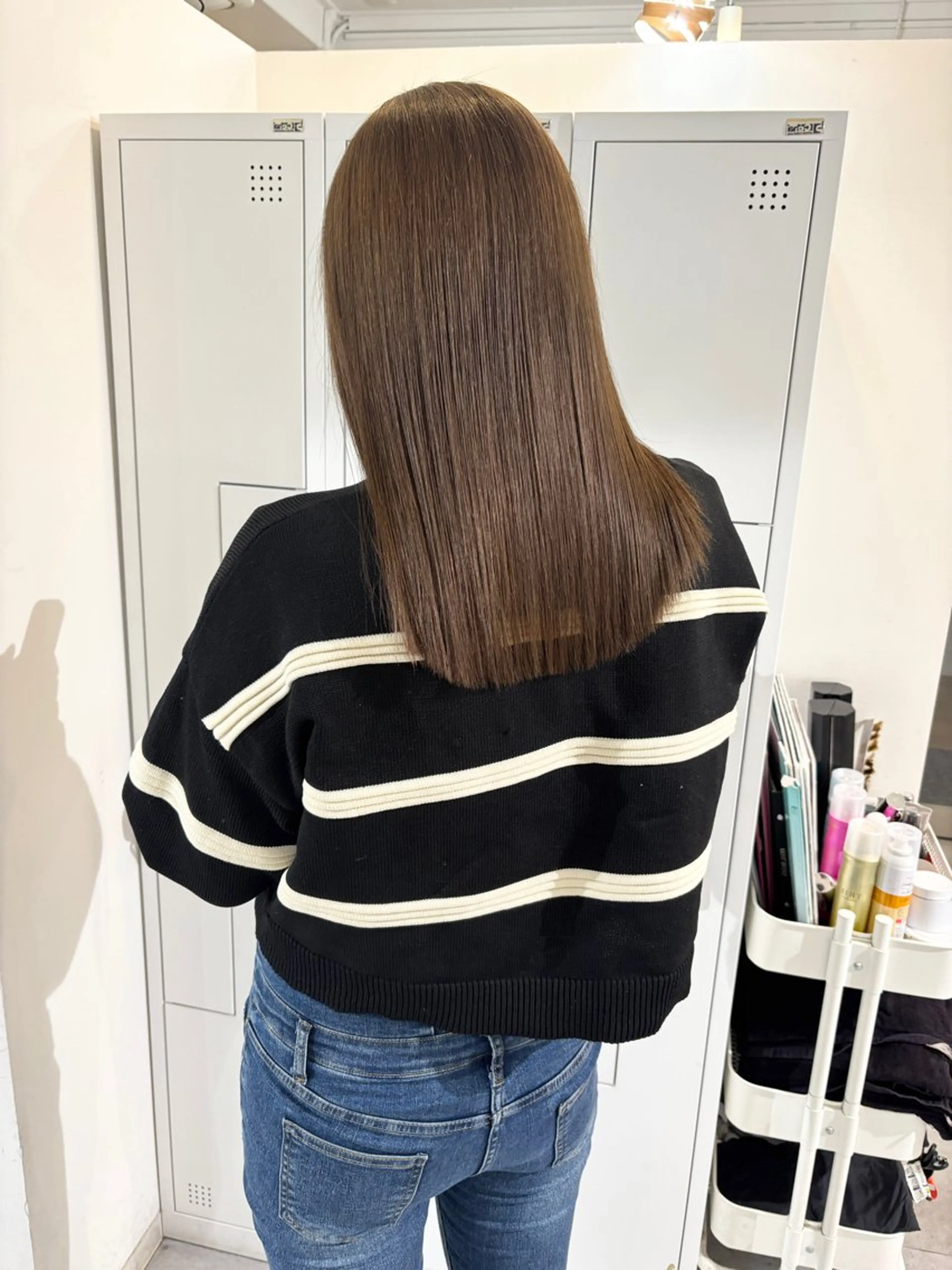 セミロング カット 縮毛矯正 piLLon・ keinaのヘアスタイル