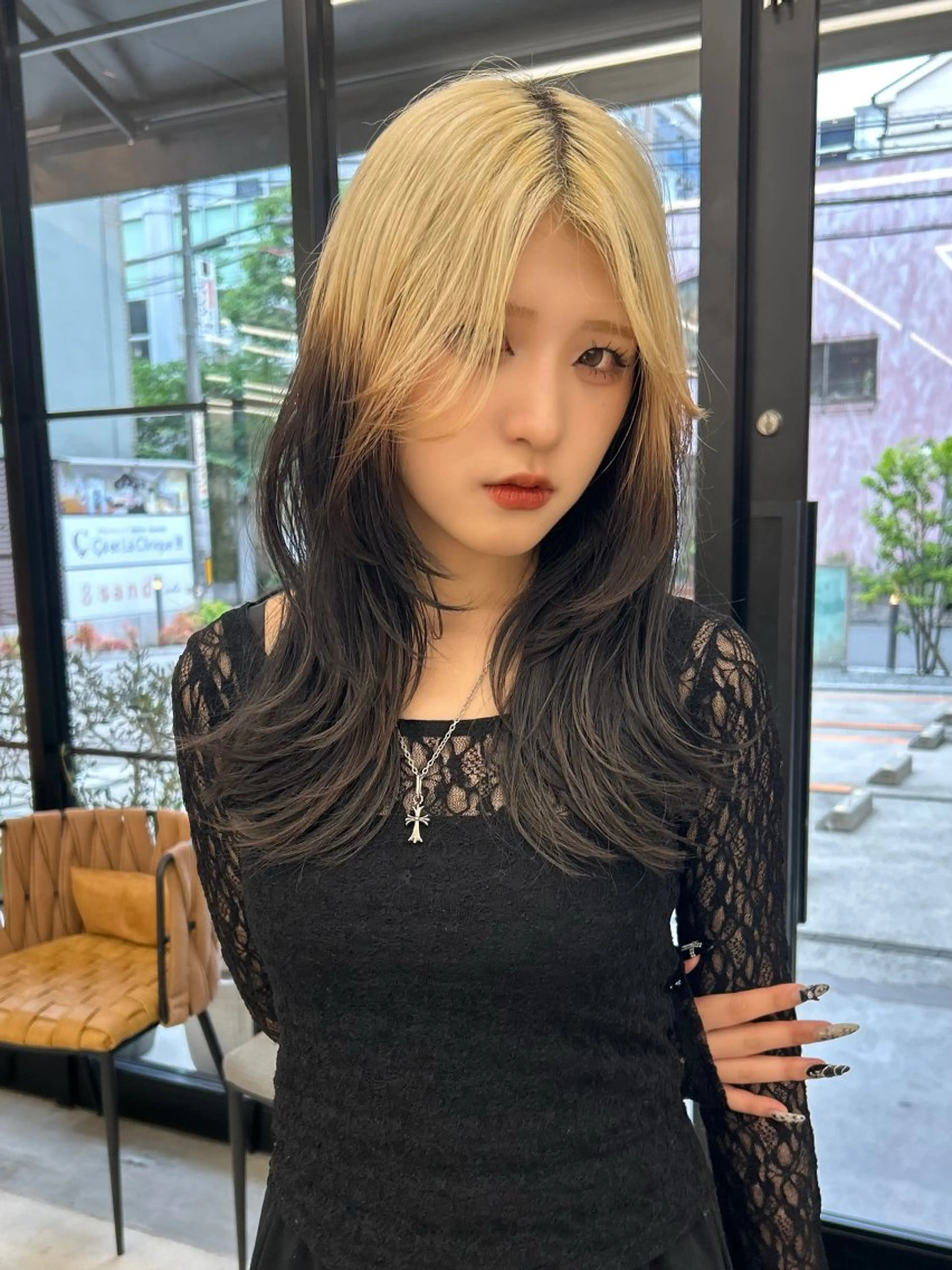 ミディアム sand大阪梅田所属・くろかわ まいのヘアスタイル