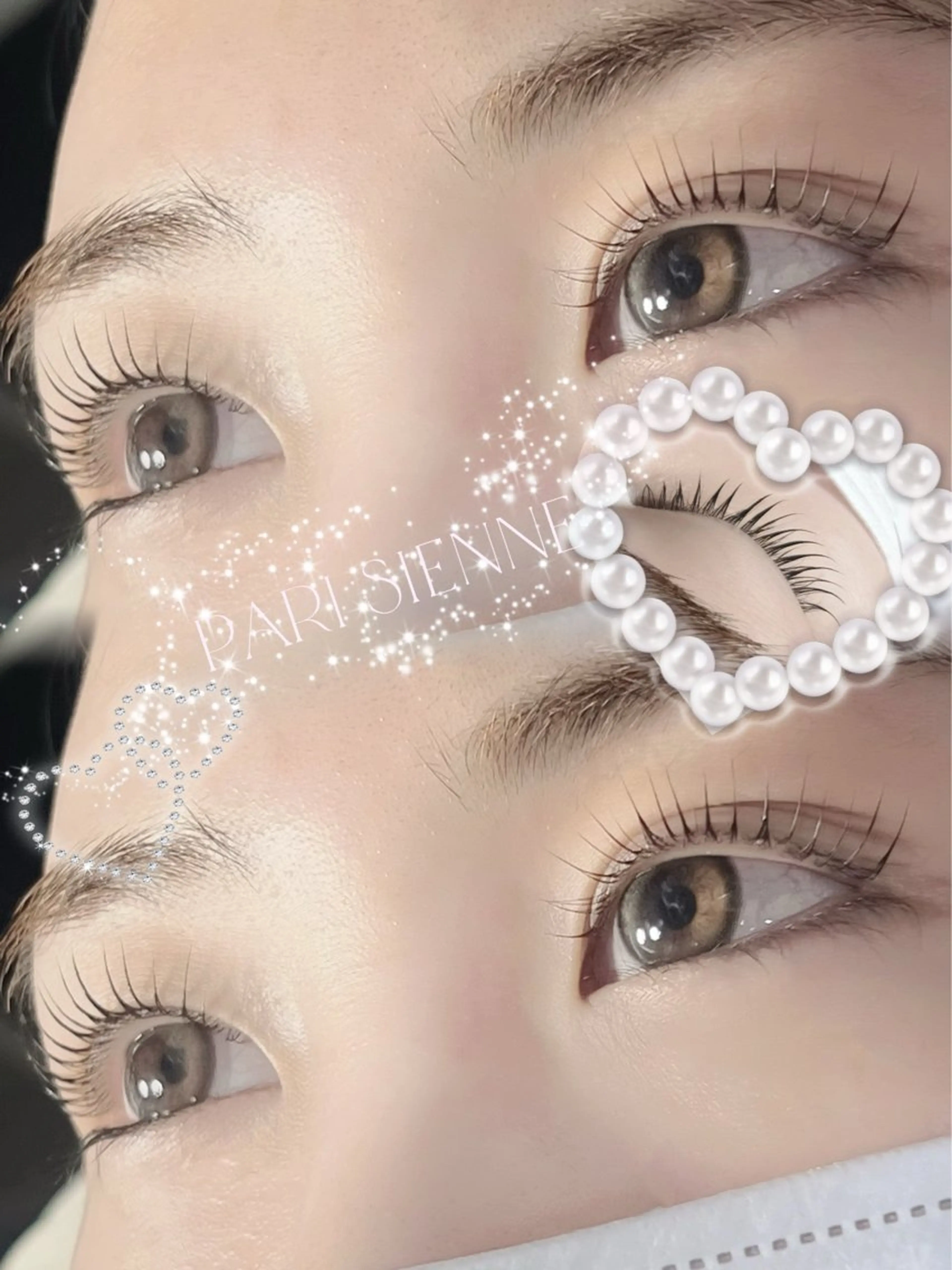 【まつ毛パーマ🤍立ち上げ×微カール】パリジェンヌTR付きの写真