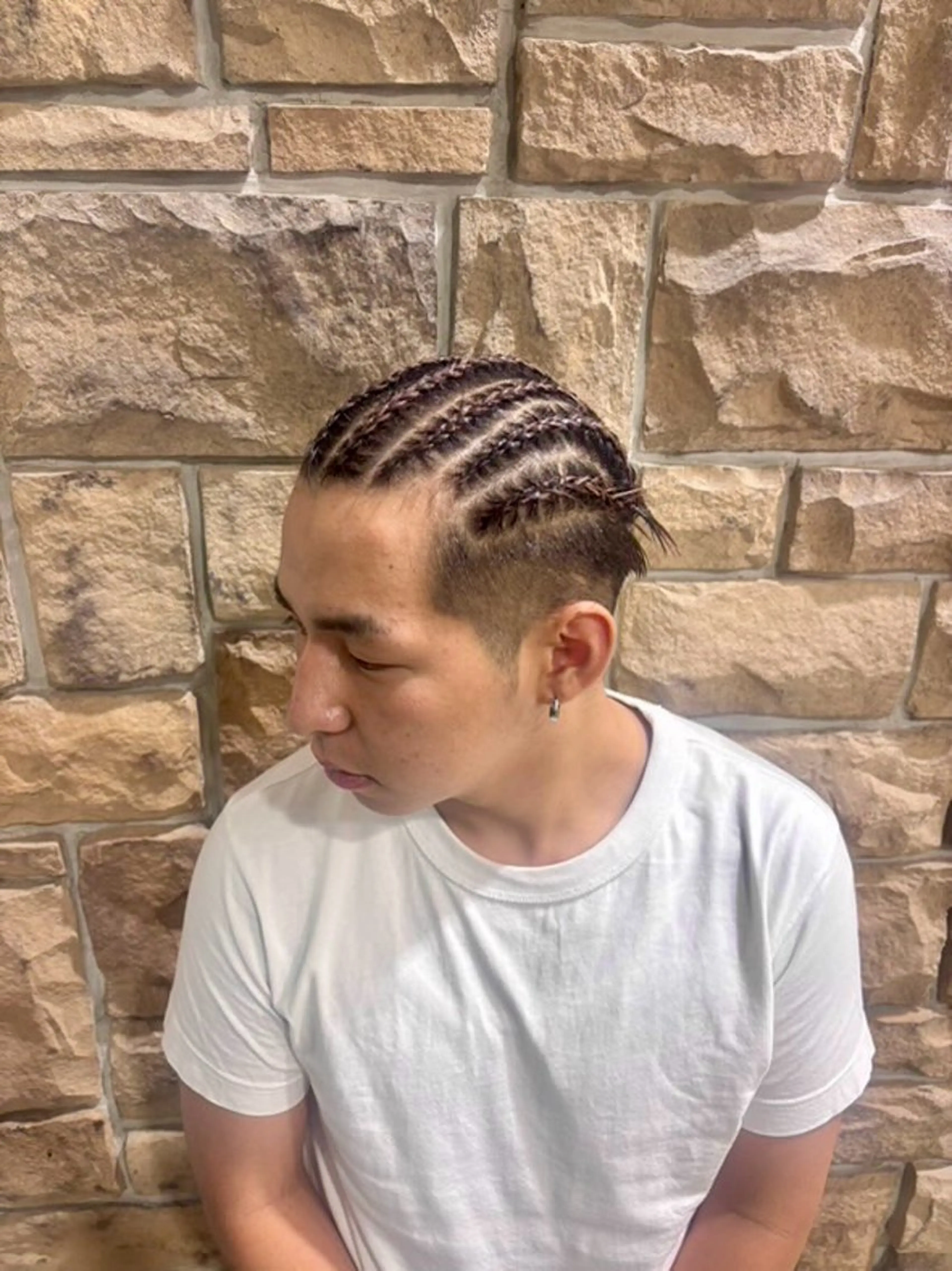 ヘアアレンジ メンズ ヘアセット airi🌺カラー /特殊ヘア⛓️🖤のヘアスタイル