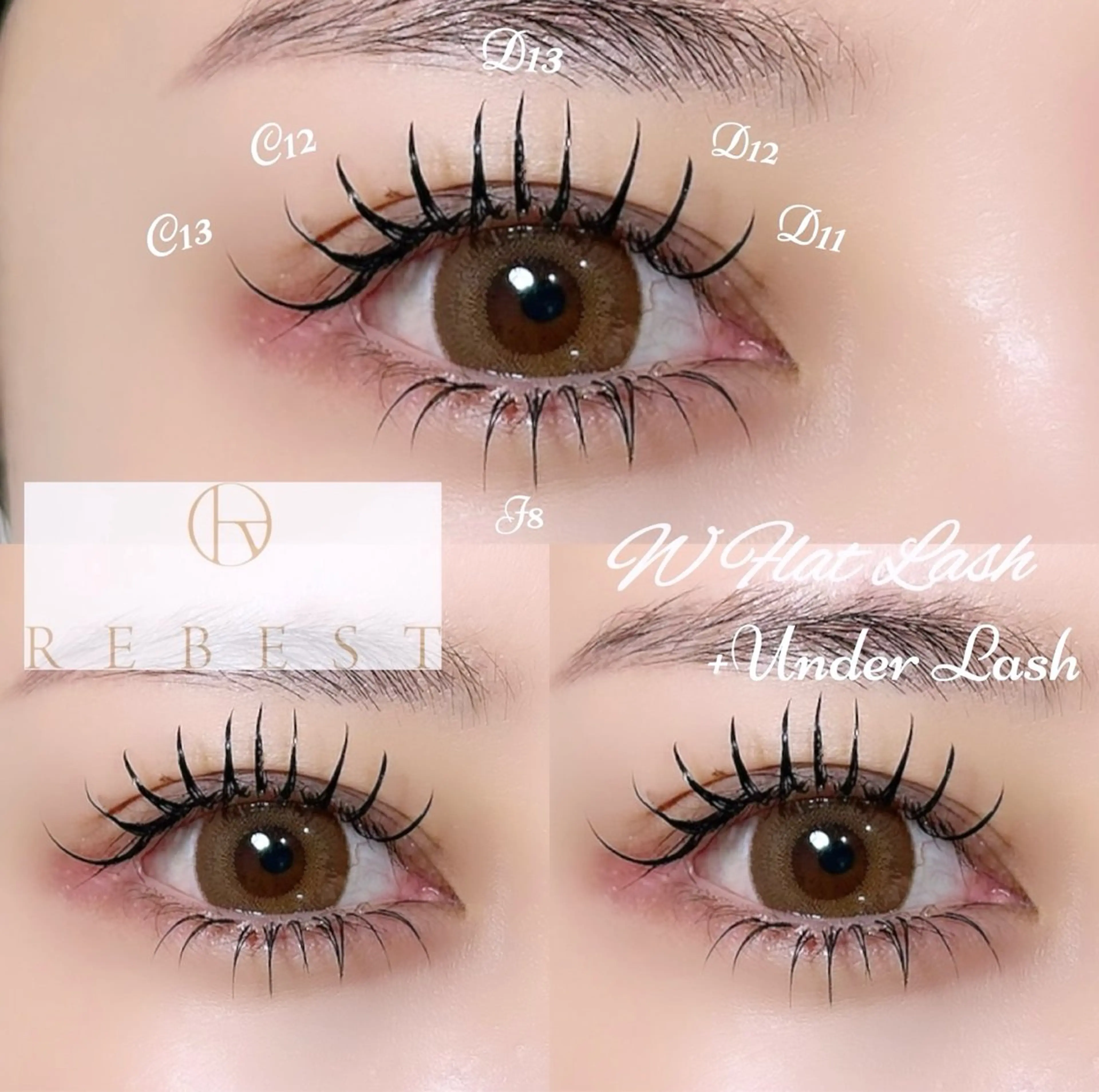 マツエク・マツパ yuuka REBEST心斎橋のマツエク・マツパデザイン