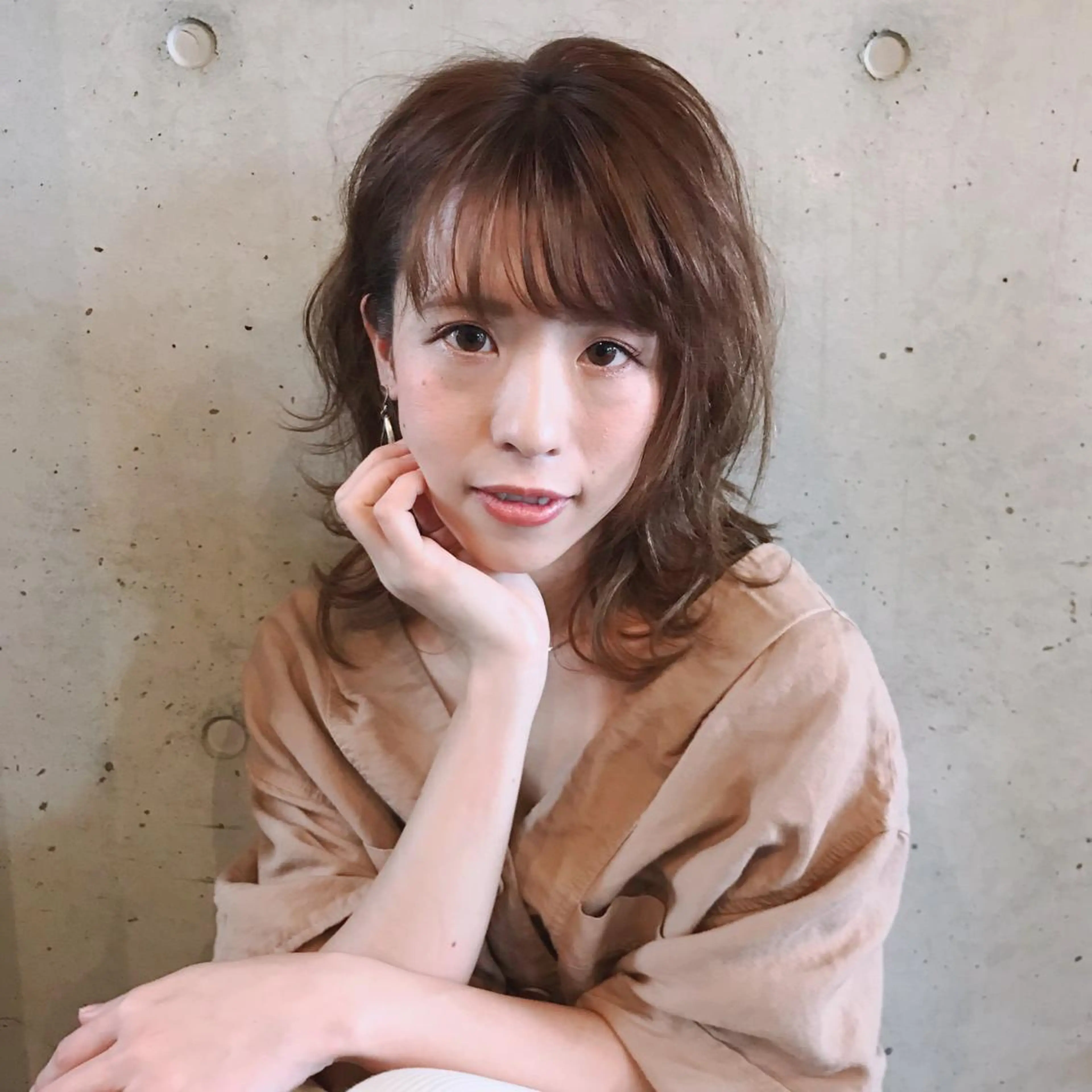 ミディアム カラー パーマ ヘアアレンジ タナハラ クミコのその他イメージ