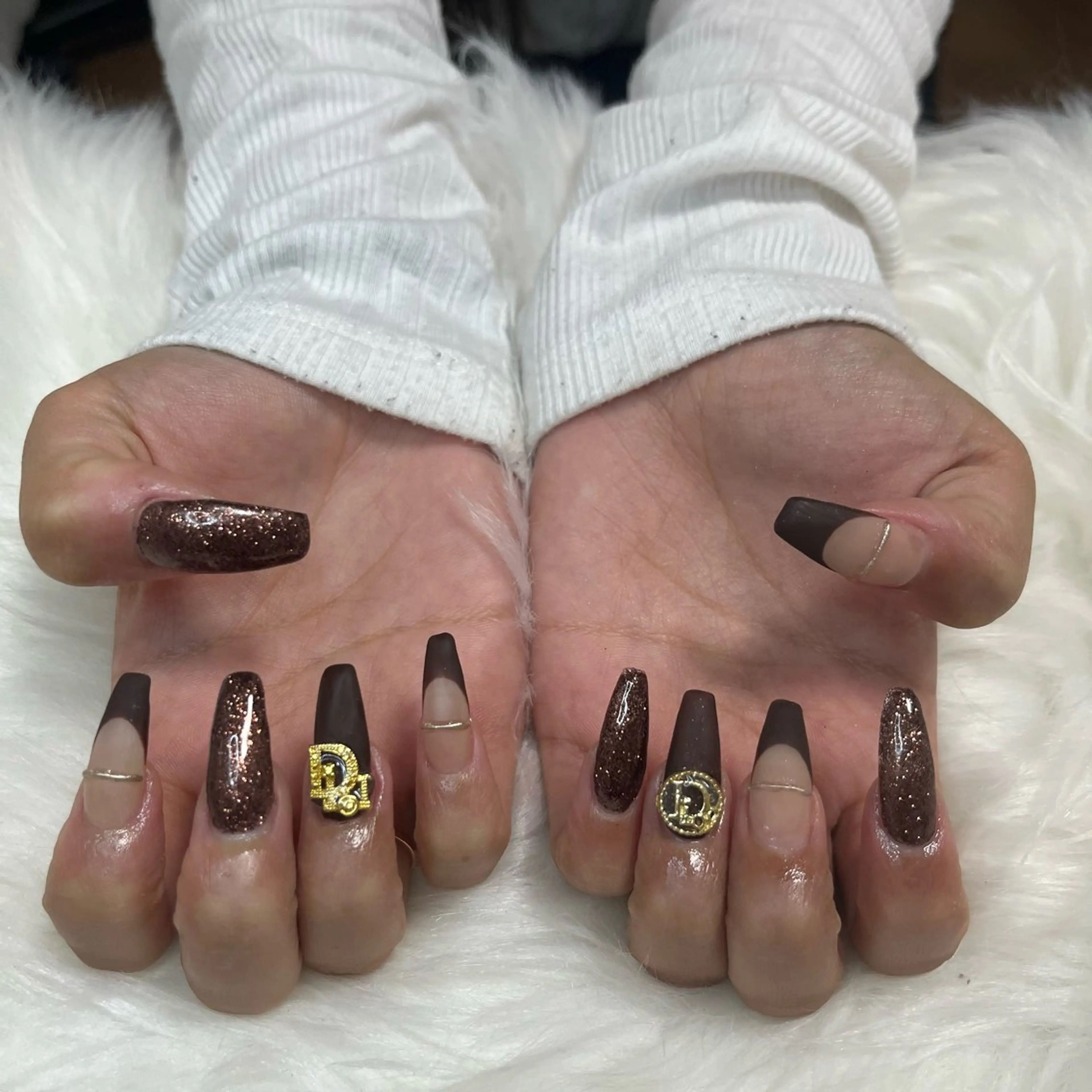 ネイル 長さ出し フレンチネイル ロングネイル マットネイル Lala nailのネイルデザイン