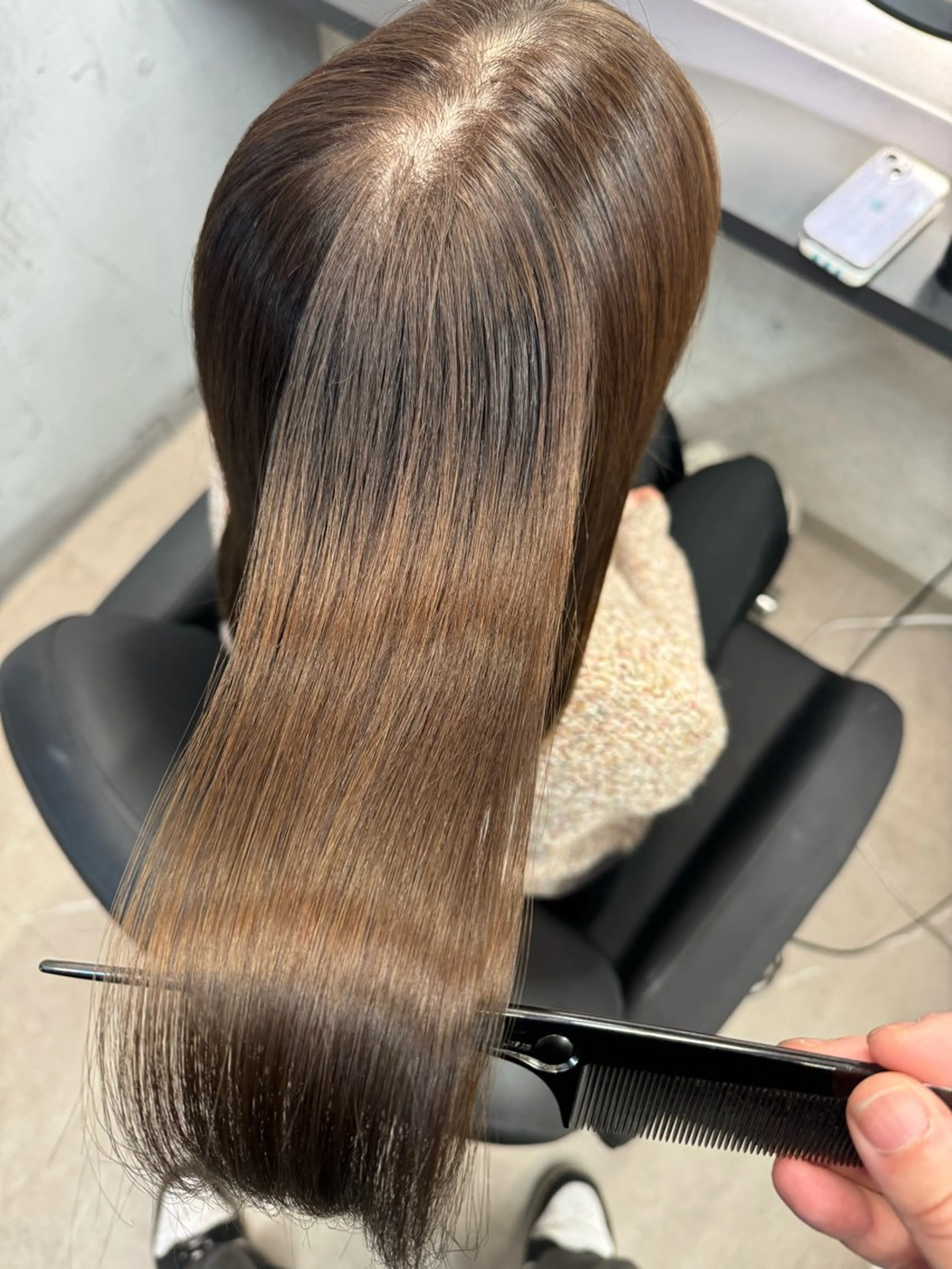 ロング 縮毛矯正/髪質改善 韓国風/MIKIYAのヘアスタイル