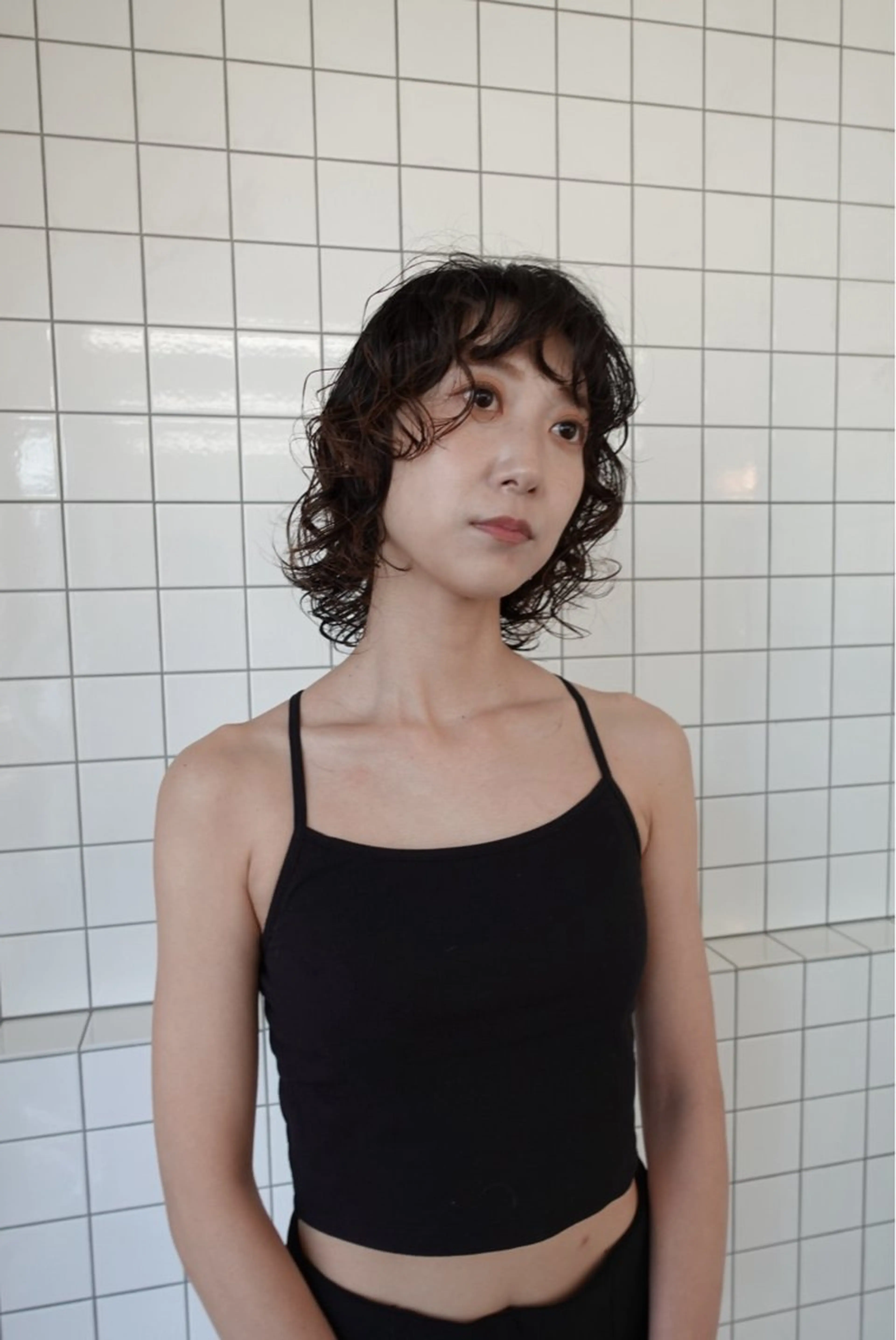 パーマ ウルフカット ボブパーマ/パーマ ウルフパーマのヘアスタイル