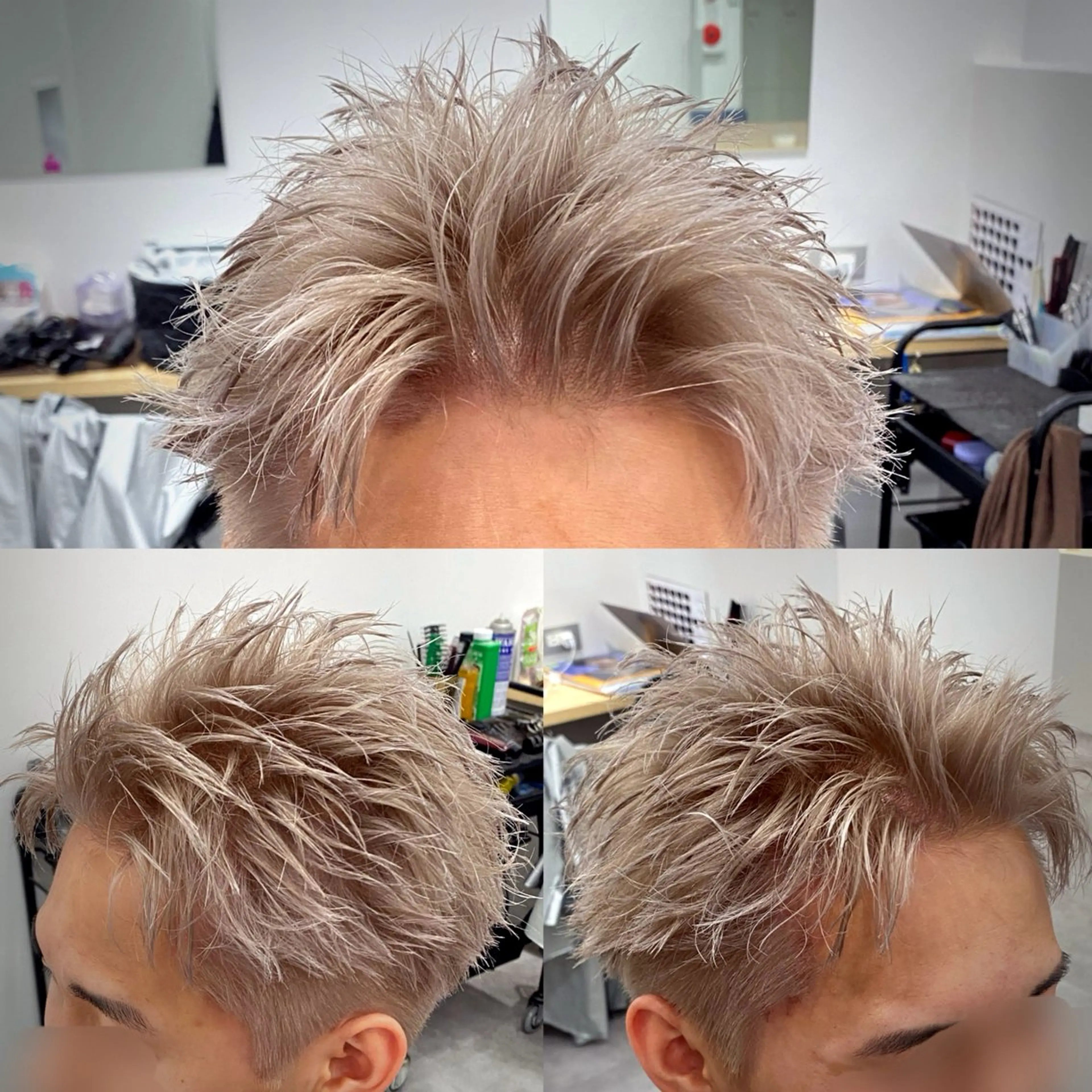 ショート カラー メンズ 鉄尾 竜馬のヘアスタイル