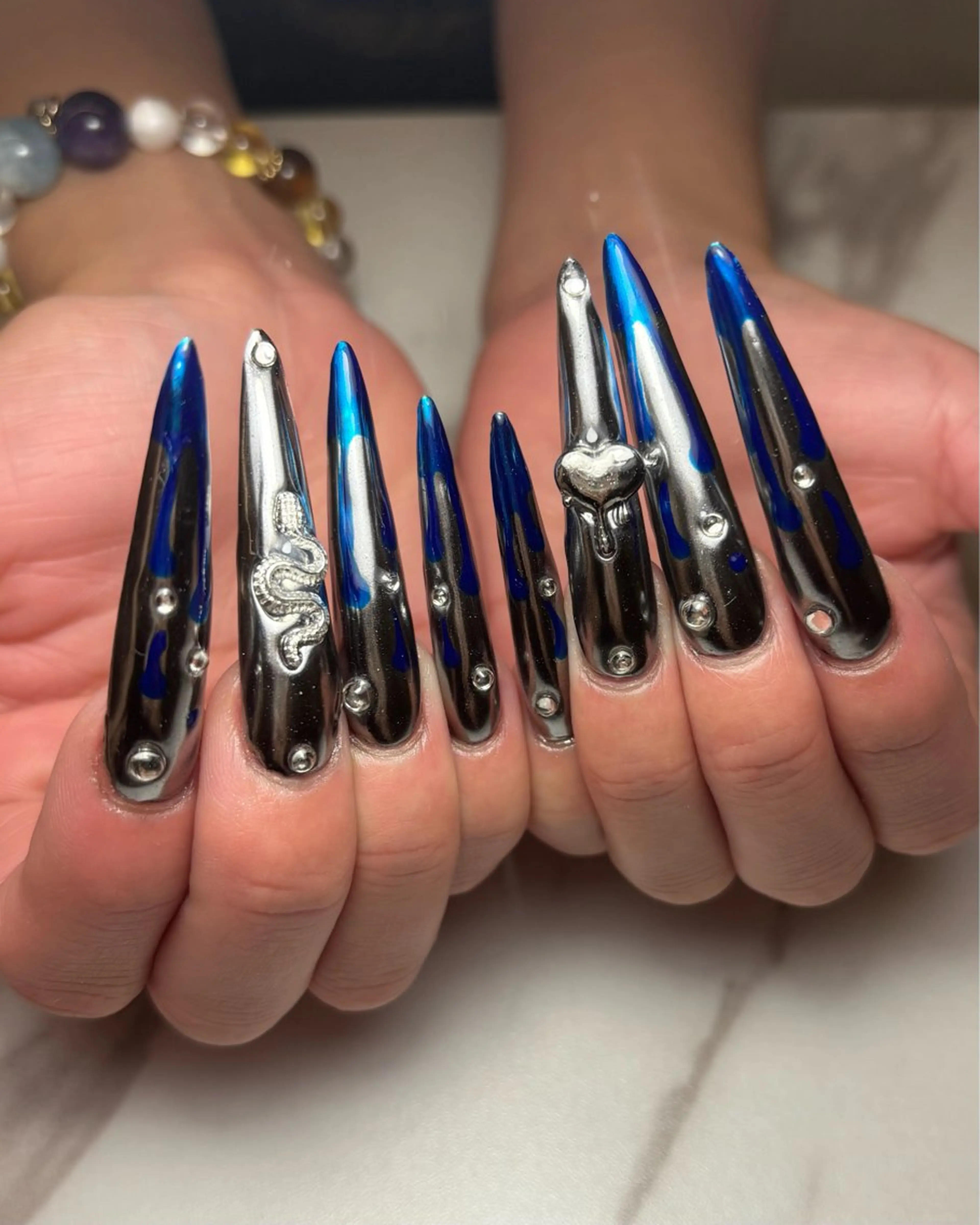 ネイル ロングネイル スーパーロングネイル ネイルチップ ハンドネイル nailist wakanaのネイルデザイン