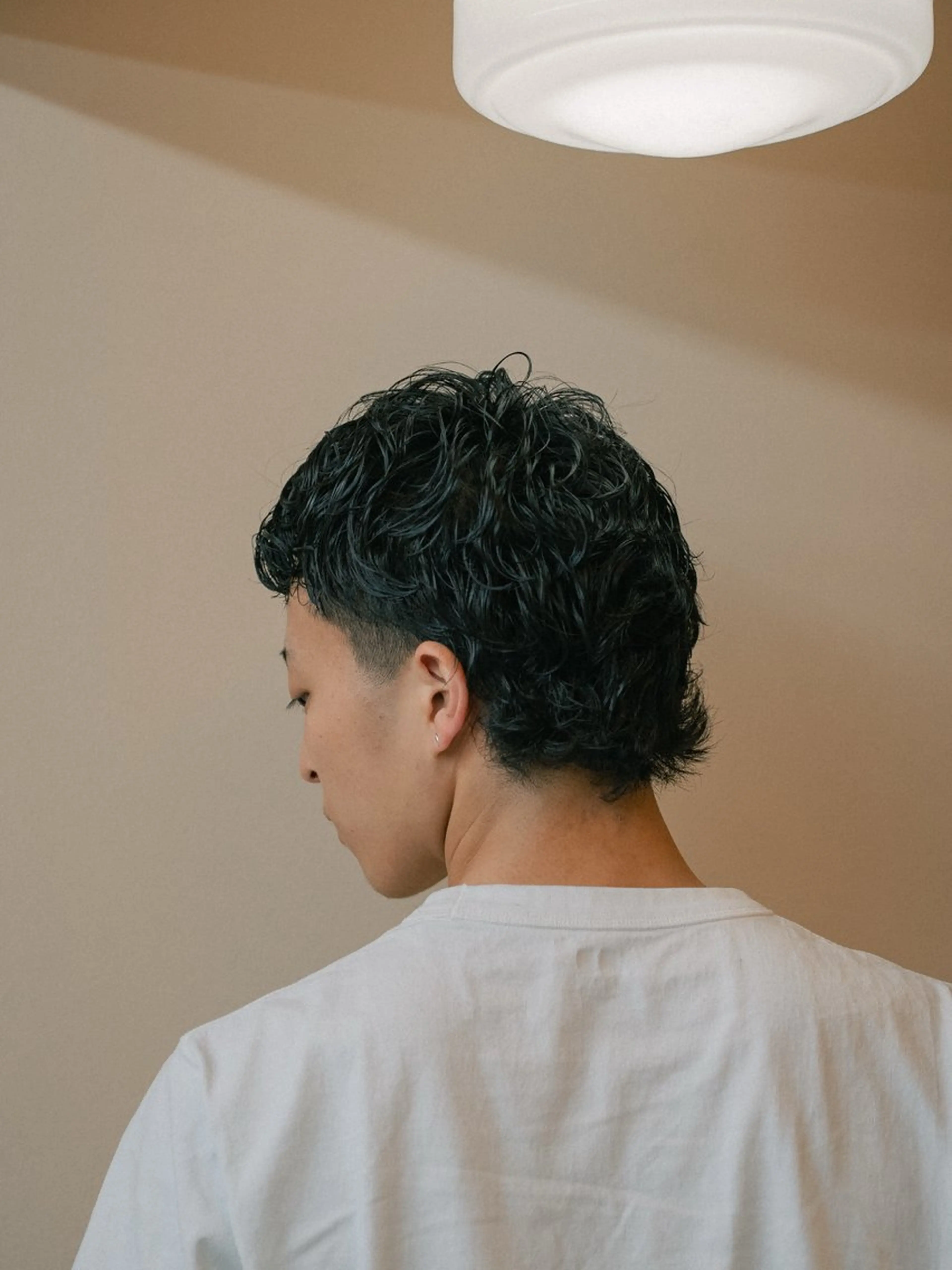 ミディアム カラー パーマ メンズ マレットヘア カット パーマ 🔗メンズサロン🔗 Kieのヘアスタイル