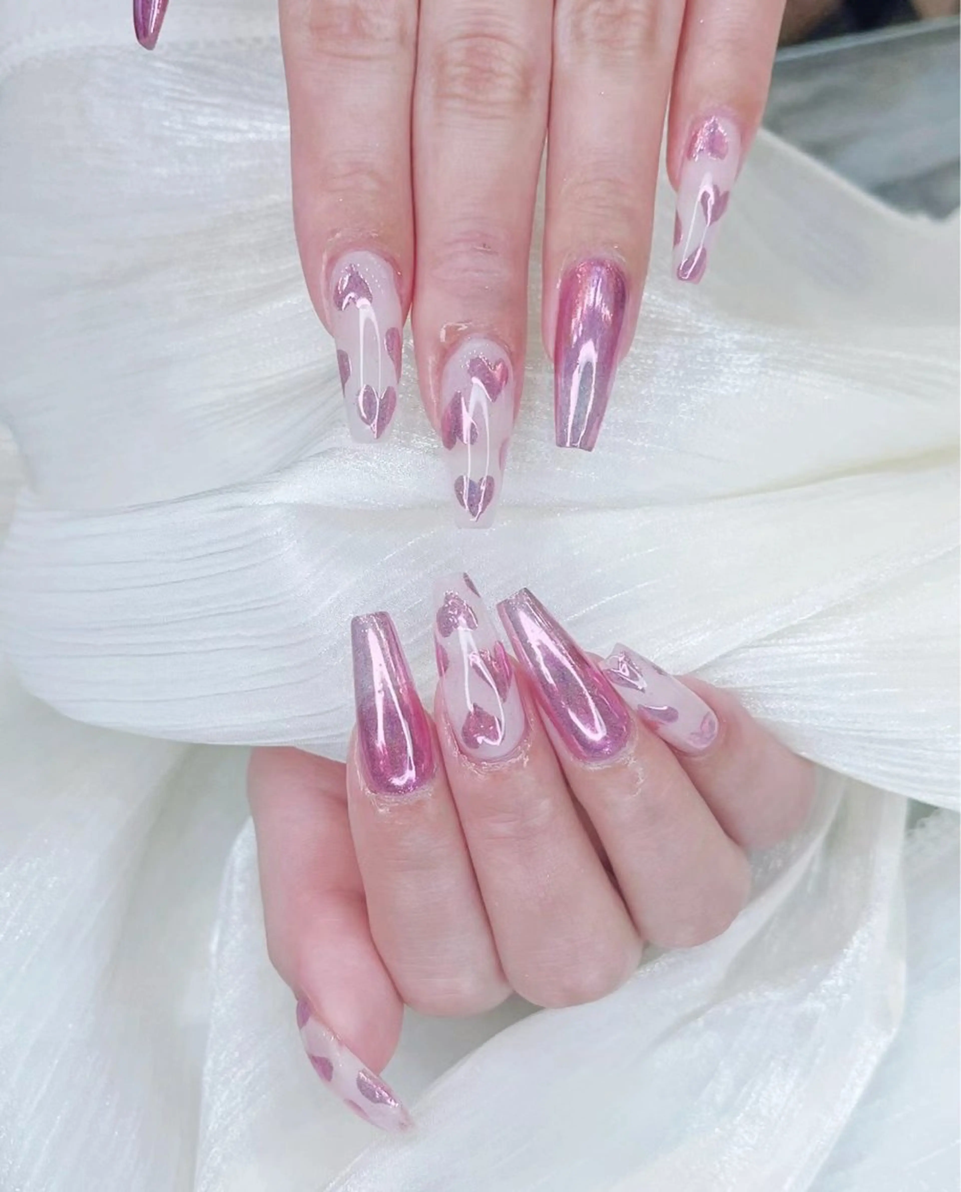 ネイル アートネイル フラワーネイル フットネイル ジェルネイル ハート Babarla Nailのネイルデザイン