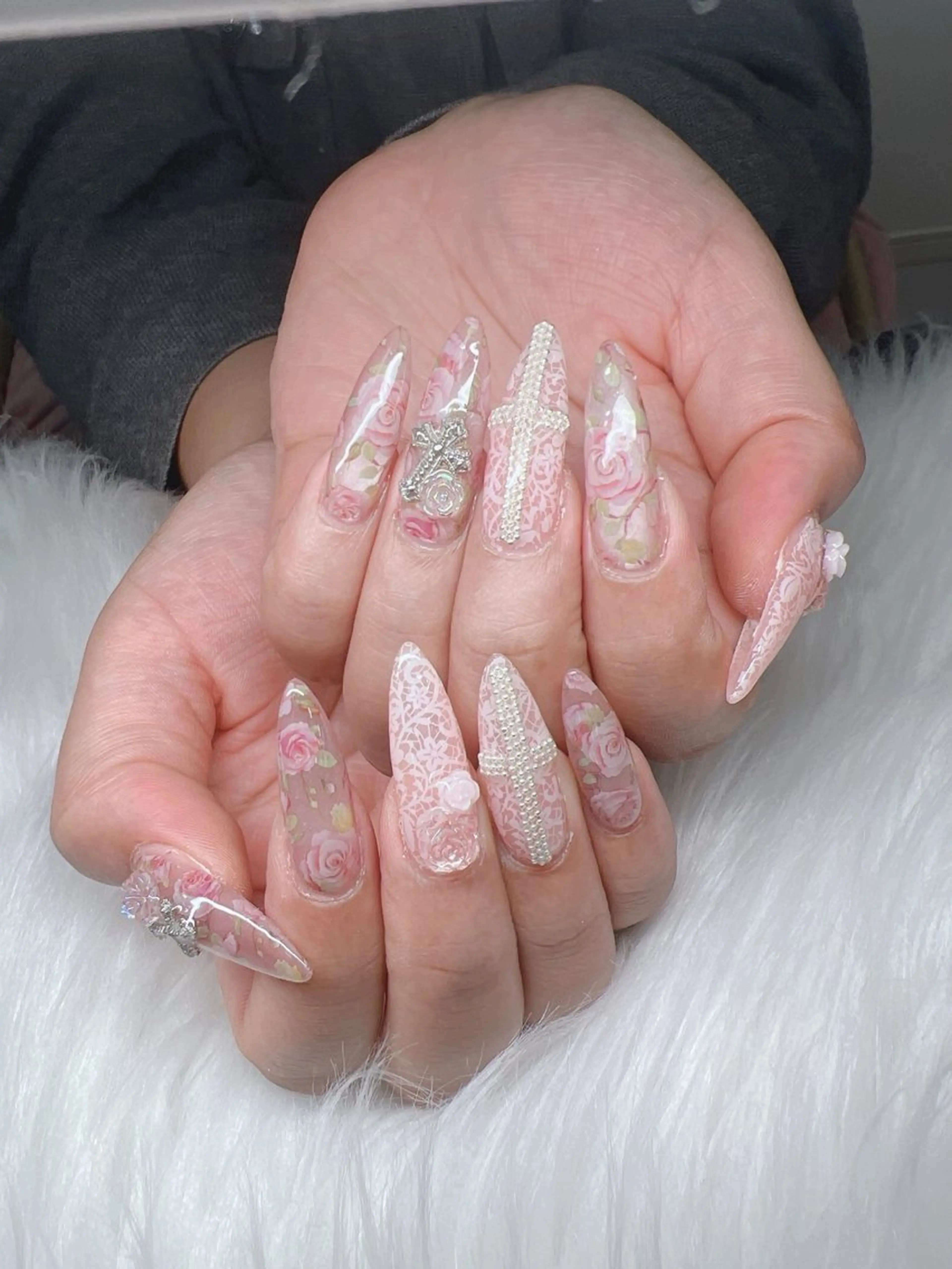 ネイル ハンドネイル Lee Nails チップ長さだし専門店のネイルデザイン