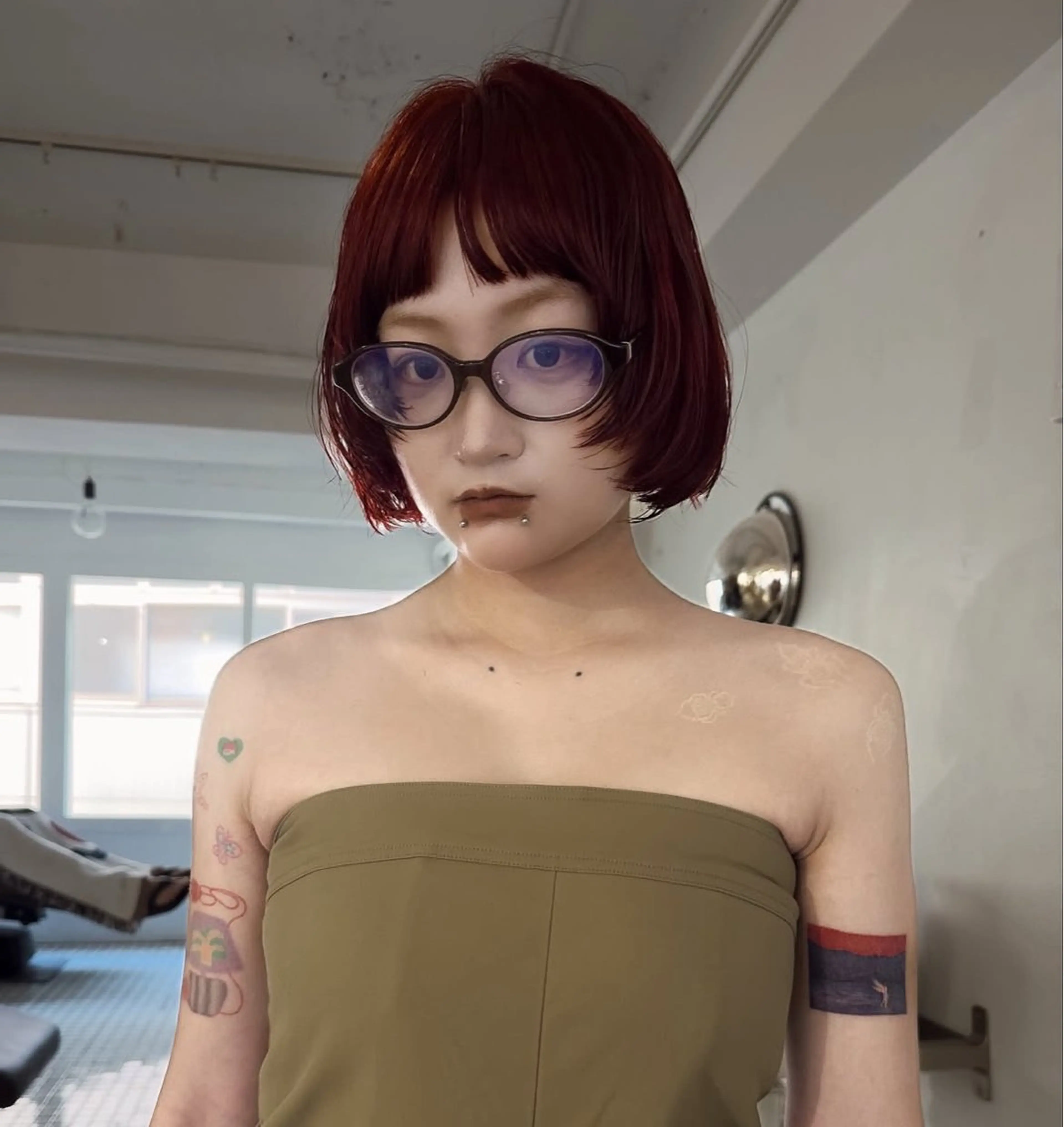 ショート カラー ヘアカラー トリートメント スミレ／透明感 ／ハイトーン／高円寺のヘアスタイル