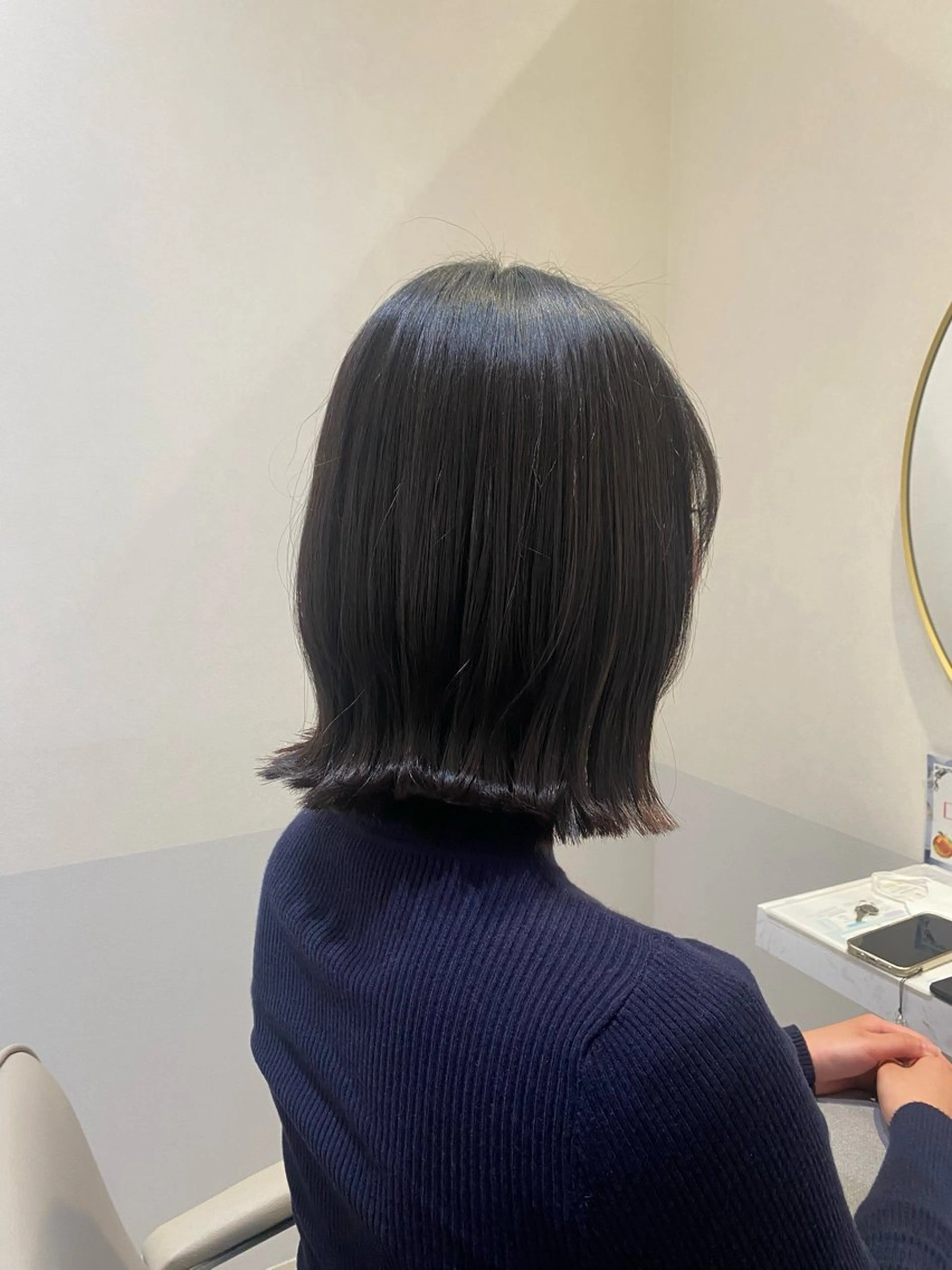 ショート ボブ くびれヘア 韓国ヘア・カラー 🩵SHIZUKUのヘアスタイル