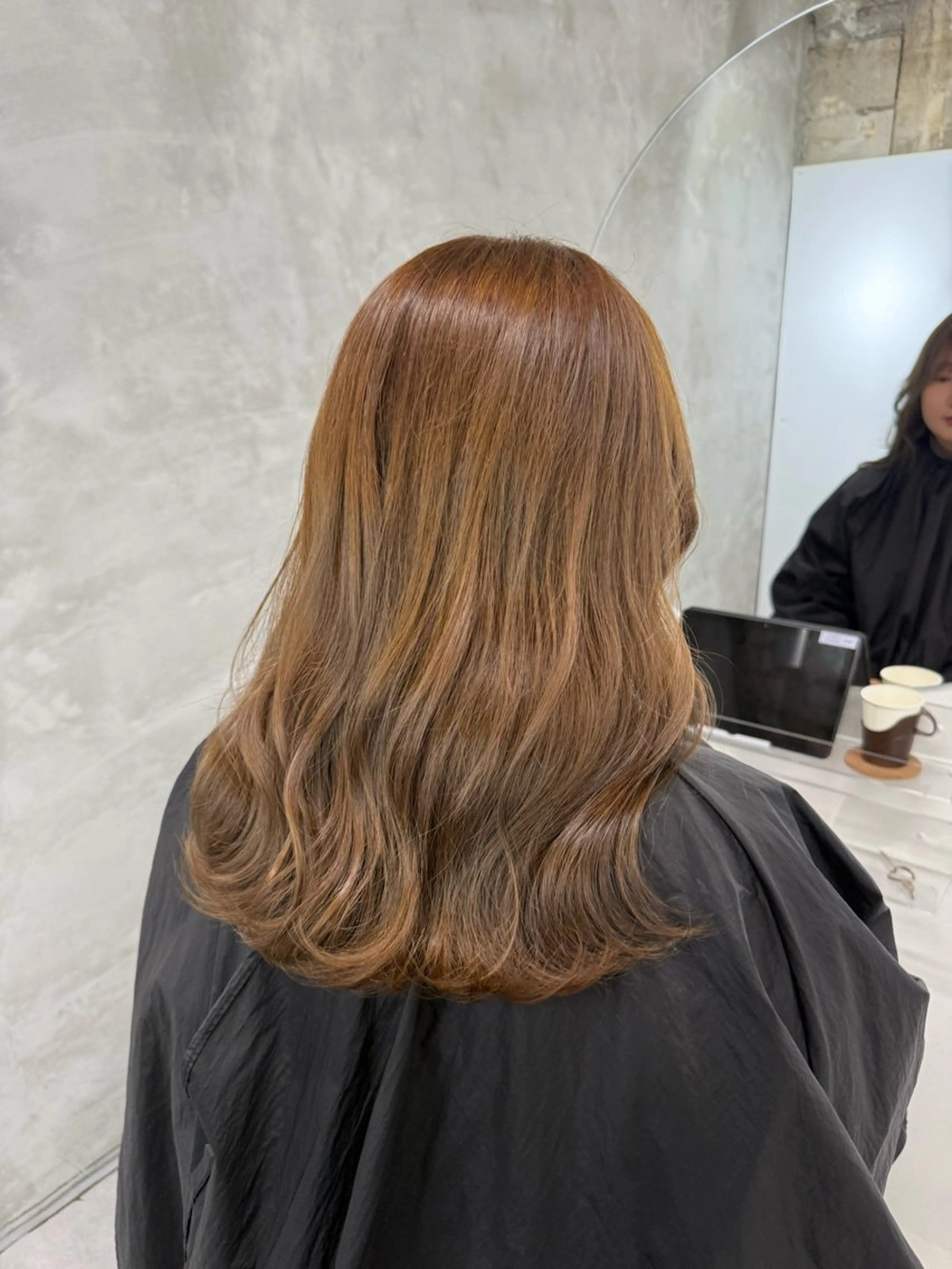 セミロング ヘアカラー トリートメント yuuna ✮ レイヤーカットのヘアスタイル