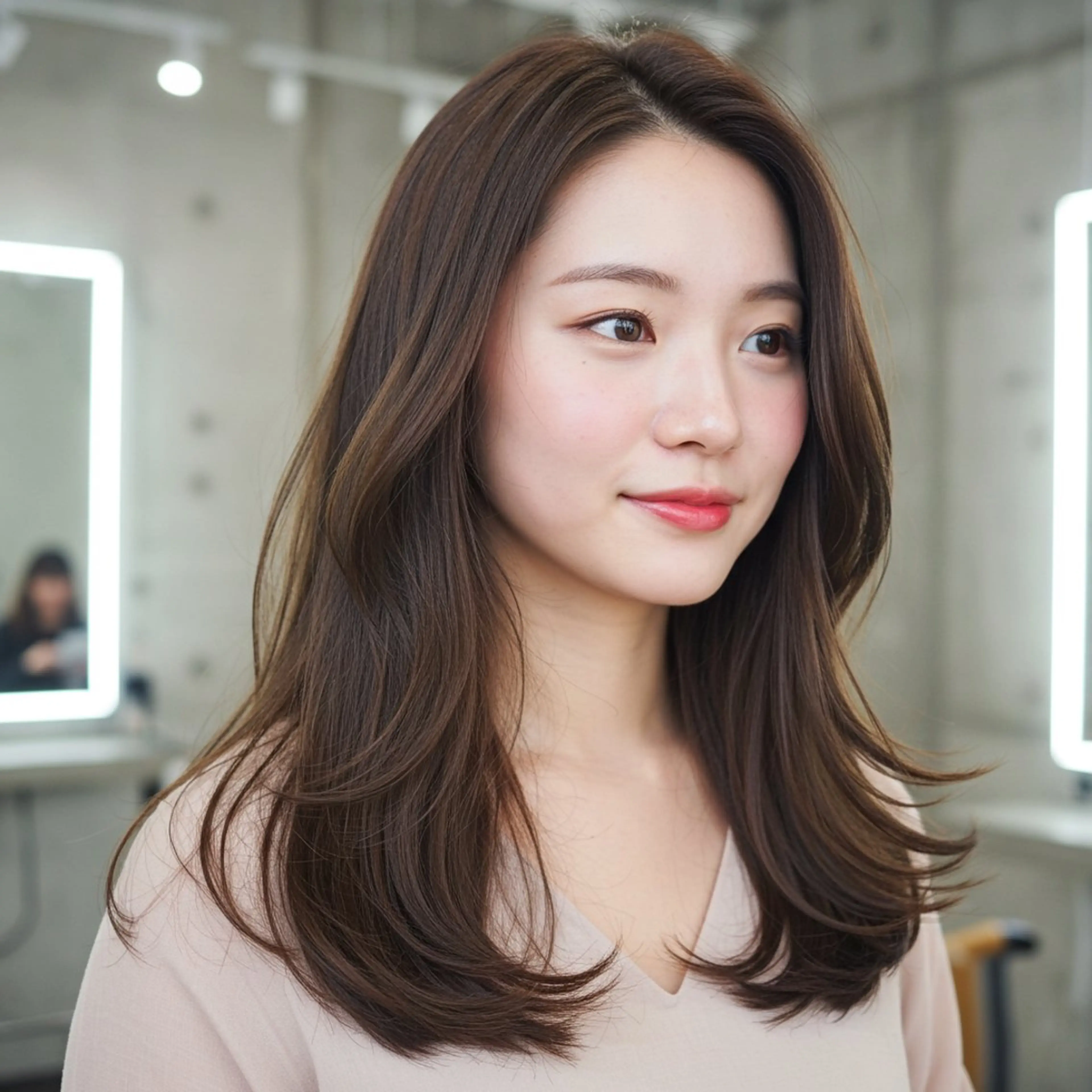 ロング 似合わせボブ✖️ 韓国レイヤー✨小関のヘアスタイル