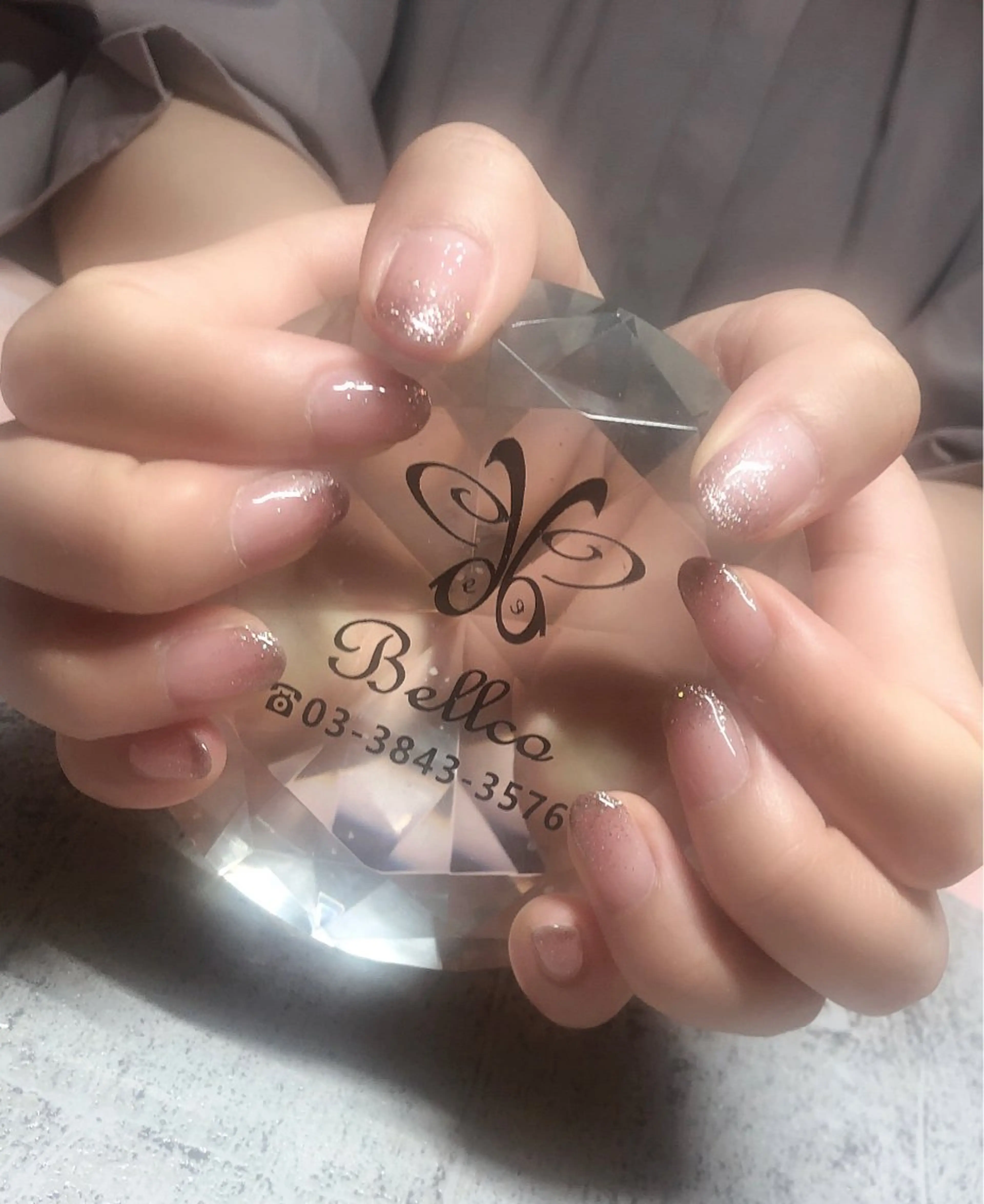 ネイル グラデーション ラメ(グリッター) ラメグラデーション ネイルサロン ベラッコのネイルデザイン