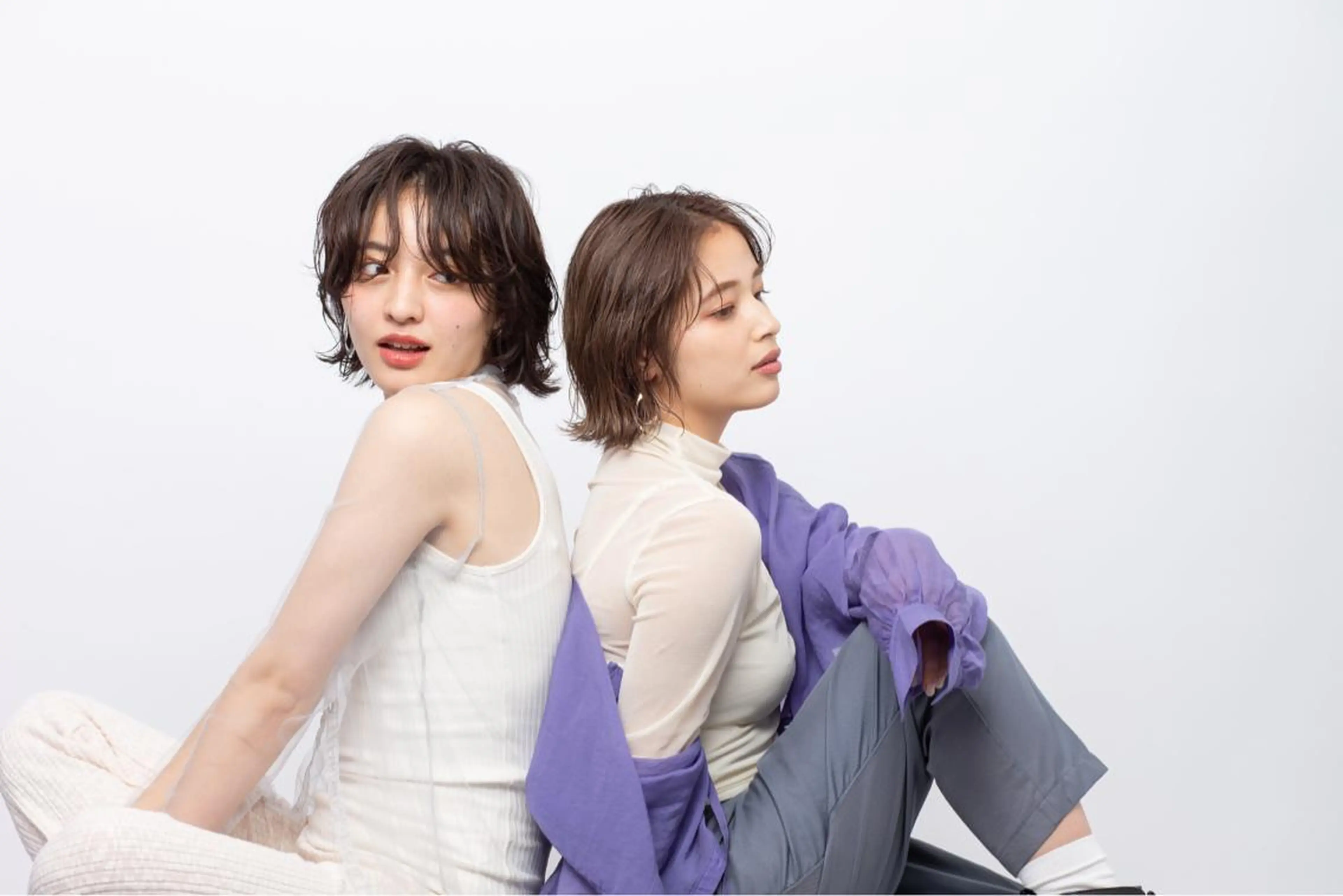 ミディアム hoNua. 栄/透明感カラーのヘアスタイル