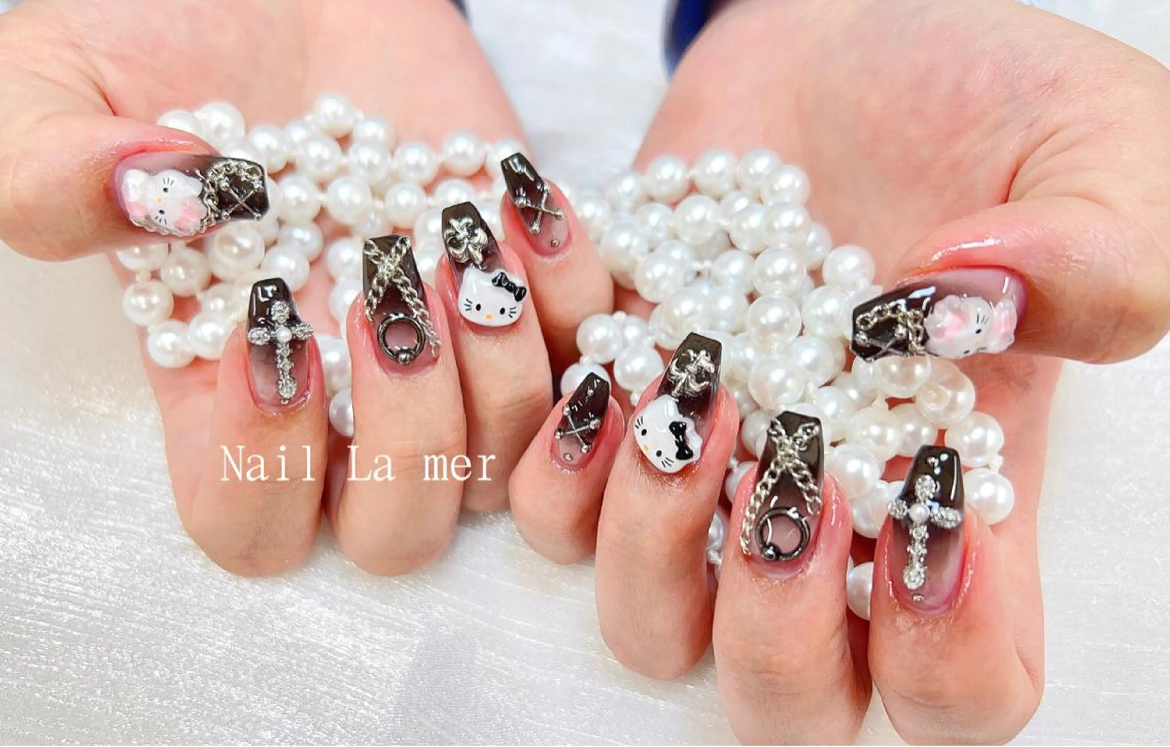 ネイル 持ち込み スカルプネイル La Merのネイルデザイン