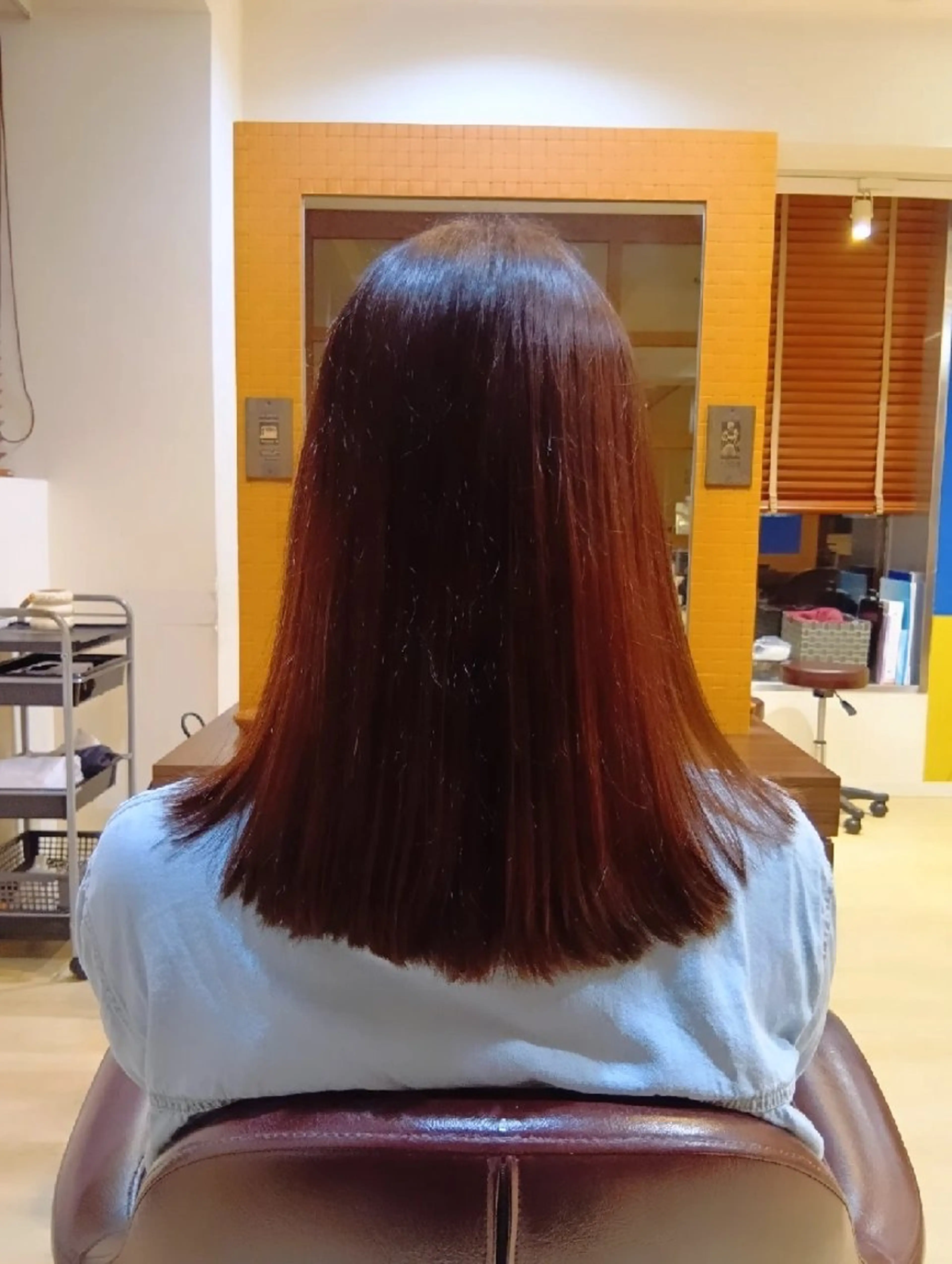 セミロング くせ毛 縮毛矯正 トリートメント カット 縮毛矯正 トリートメント 小林暢🌟Orque 髪質改善サロン🌙のヘアスタイル