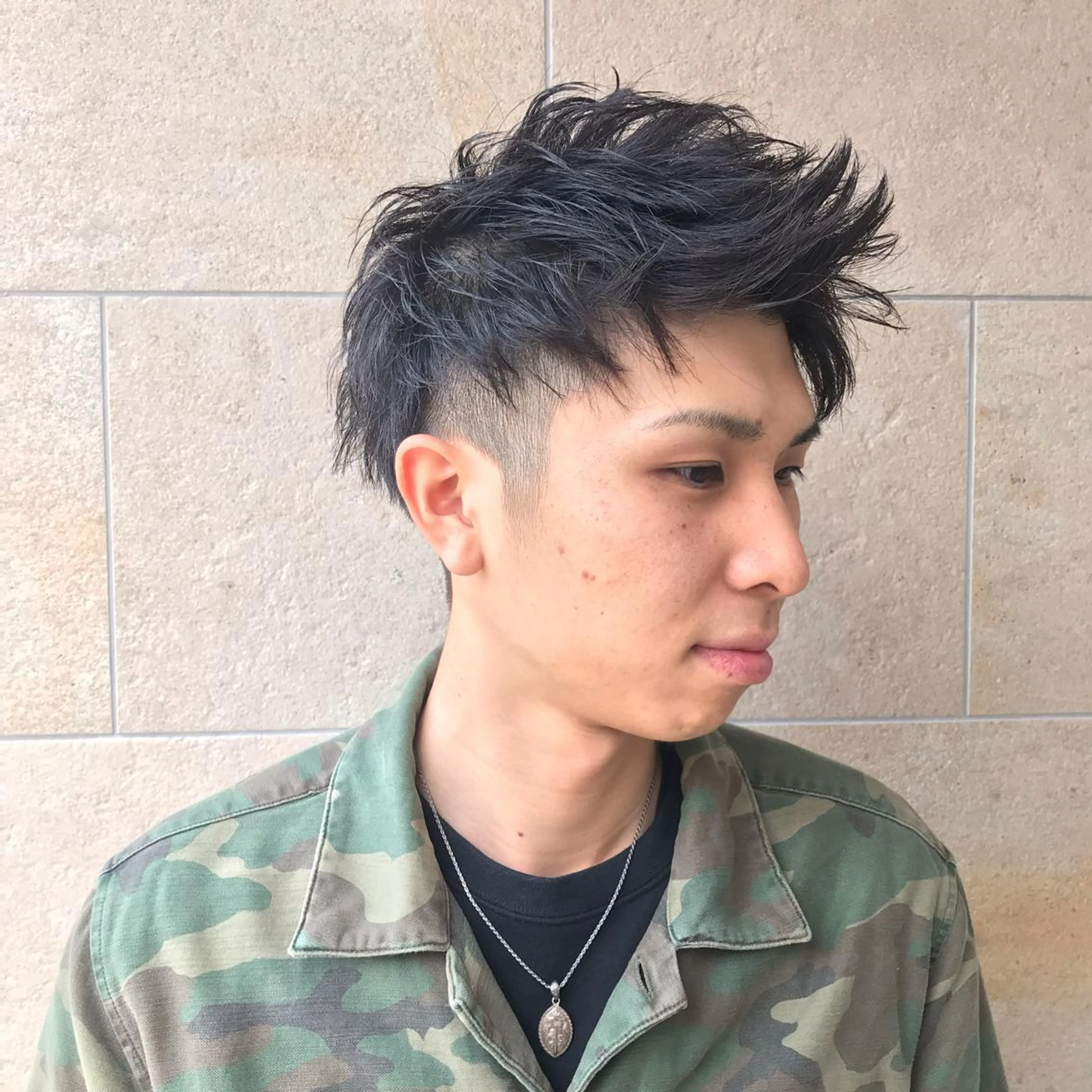 ショート メンズ アップバング ショートヘア カット Vir by browのヘアスタイル