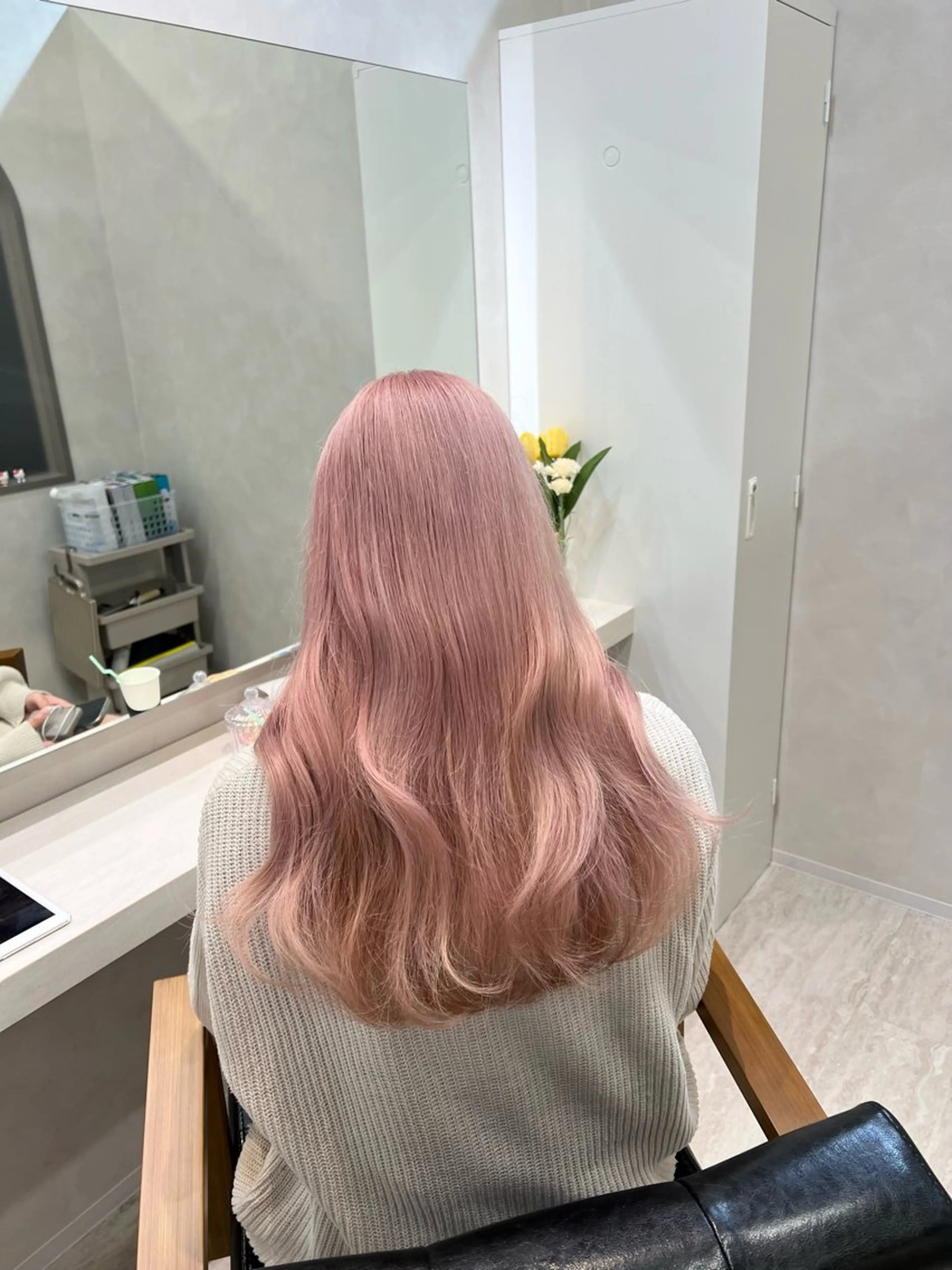 ロング カラー ブリーチ 菅村 緋莉🎀ガーリーヘアのヘアスタイル