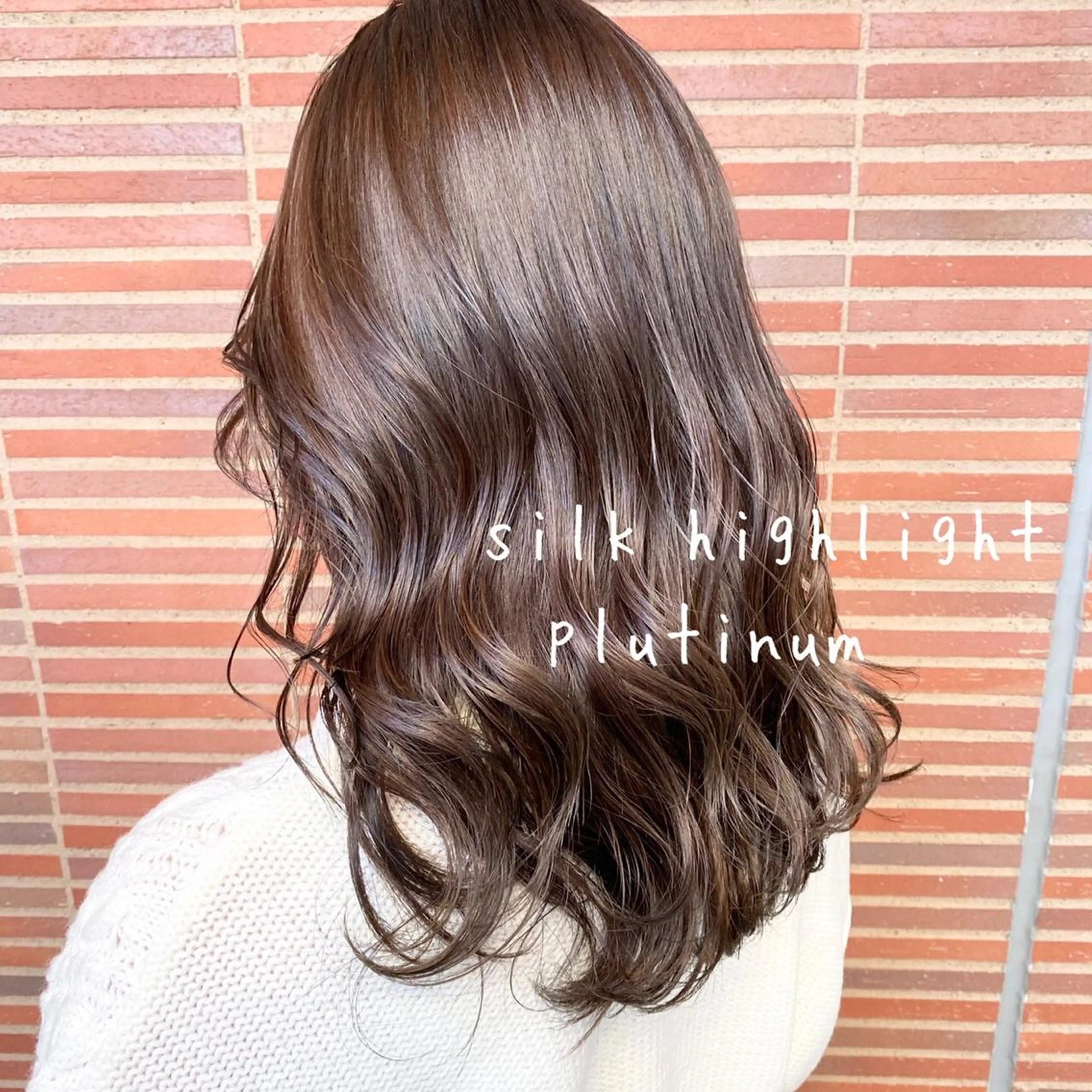 セミロング カラー 小柳 公邦のヘアスタイル