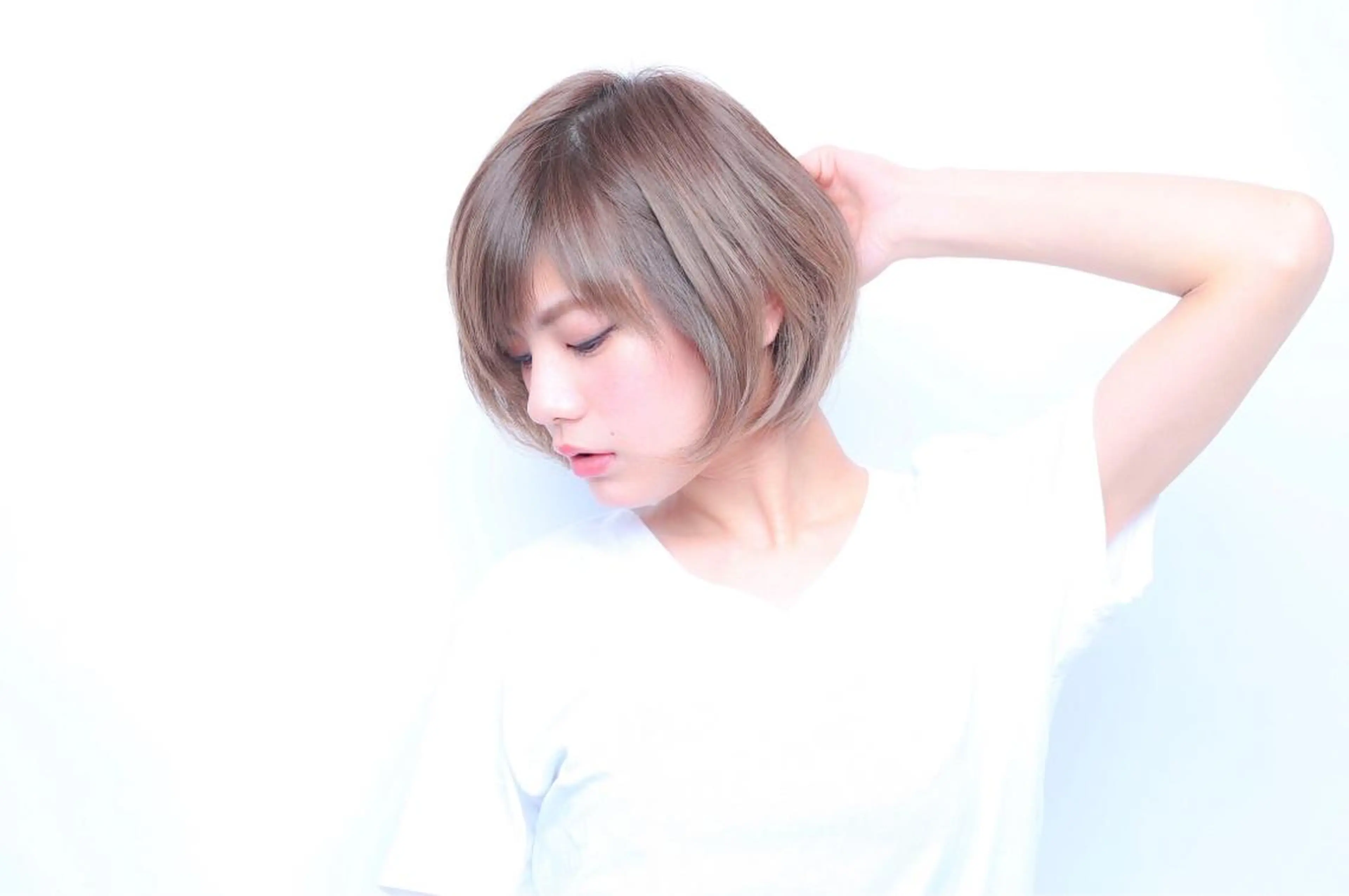 ショート カラー モテ髪透明感❤️ デイズヘアカラーのヘアスタイル