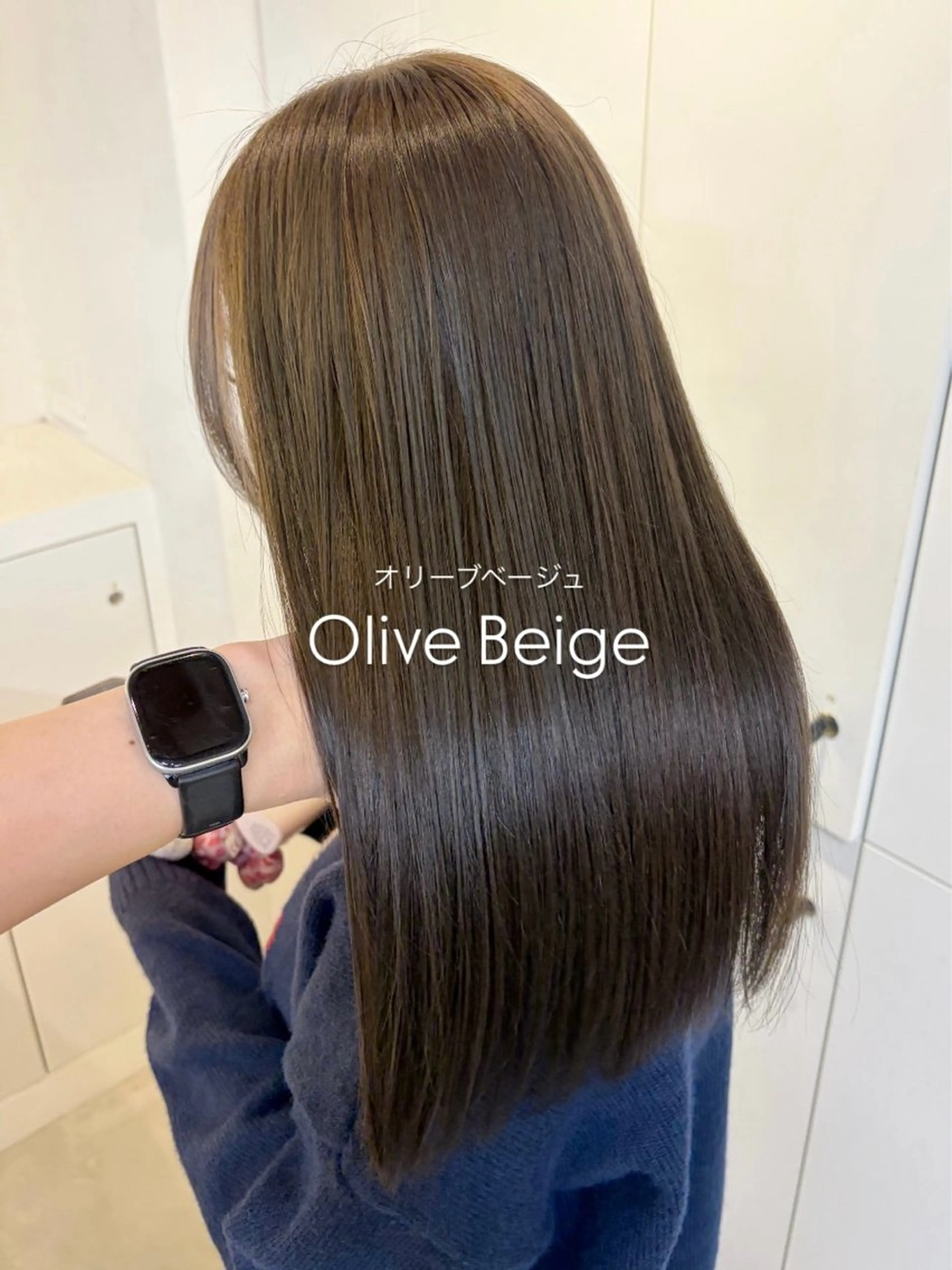 ロング カラー ヘアカラー トリートメント ヘッドスパ ブリーチなし🤍透明 感カラーtakutoのヘアスタイル