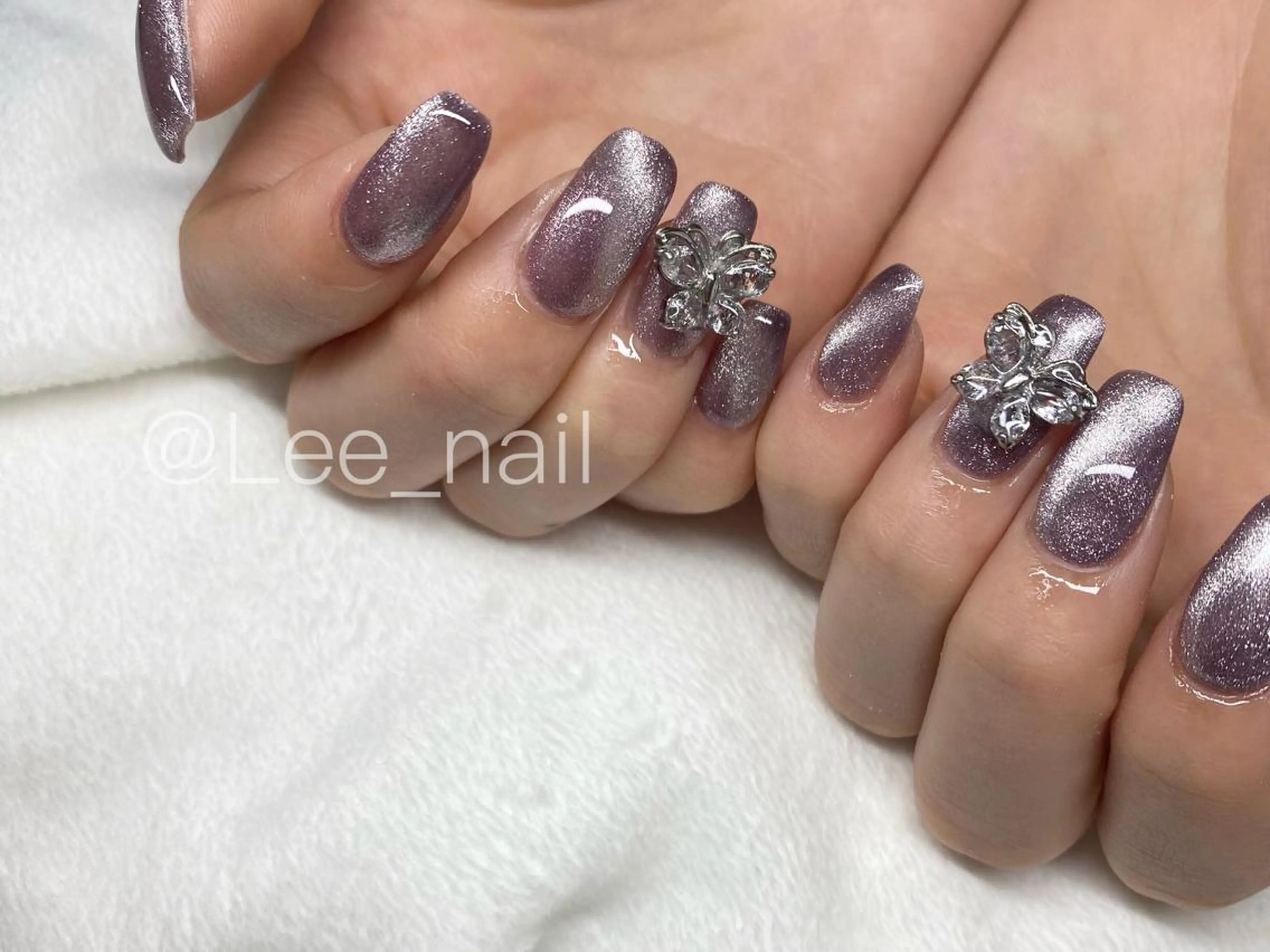 ネイル マグネットネイル ハンドネイル Lee_ nailのネイルデザイン
