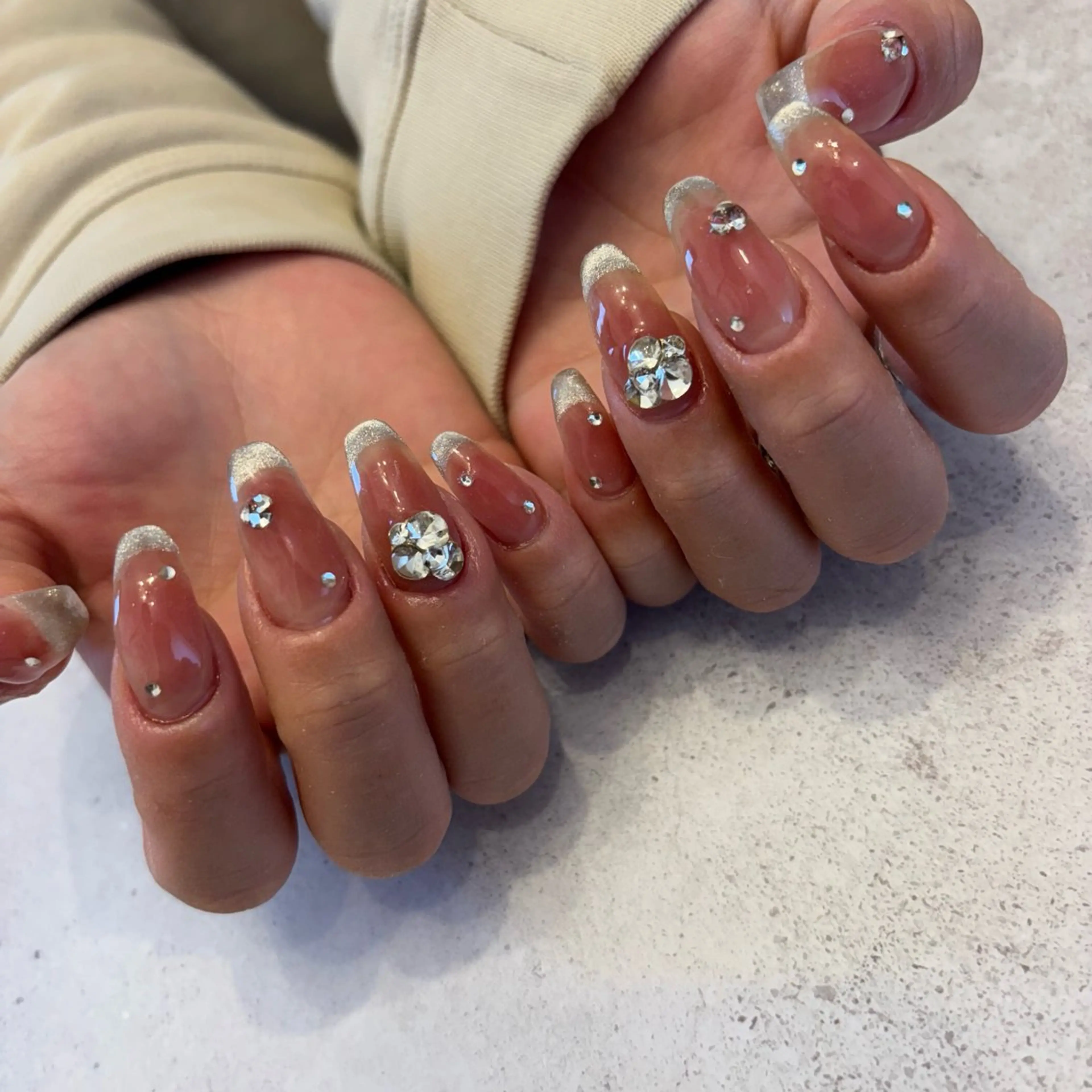 ネイル ハンドネイル Sea  nail by emaのネイルデザイン