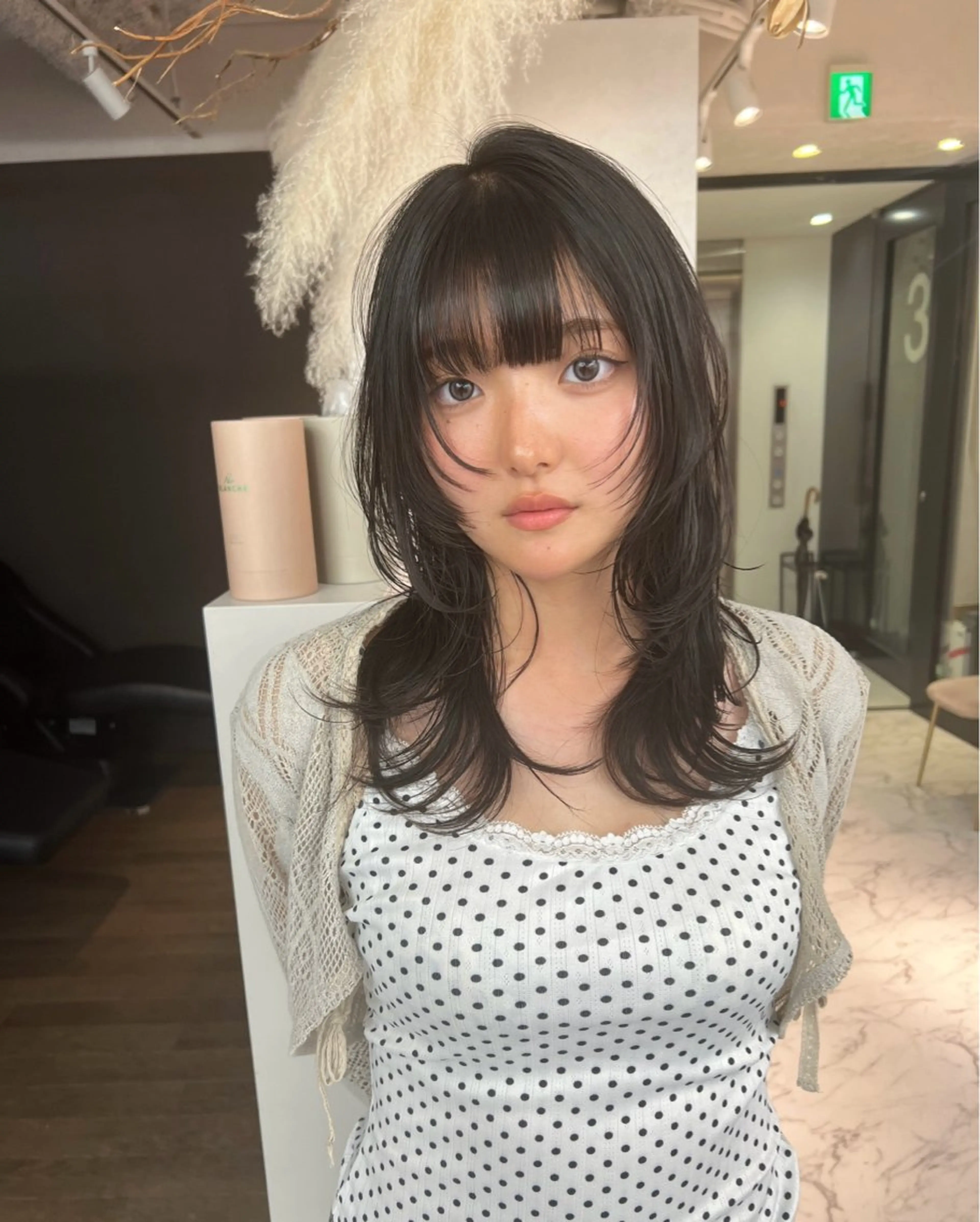 ロング ブリーチ/ウルフ ハッシュカット/石山のヘアスタイル