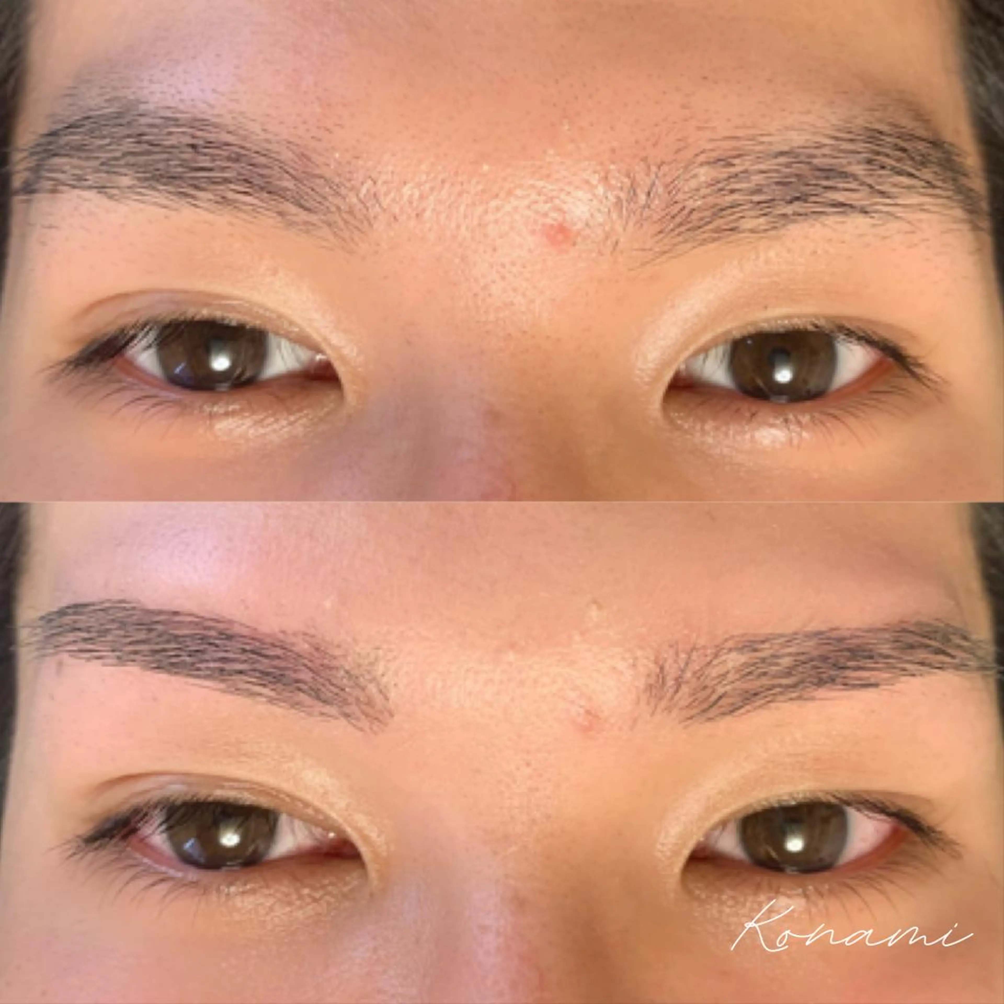 メンズ アイブロウ ワックス脱毛 シードリン 府内店 小波のヘアスタイル