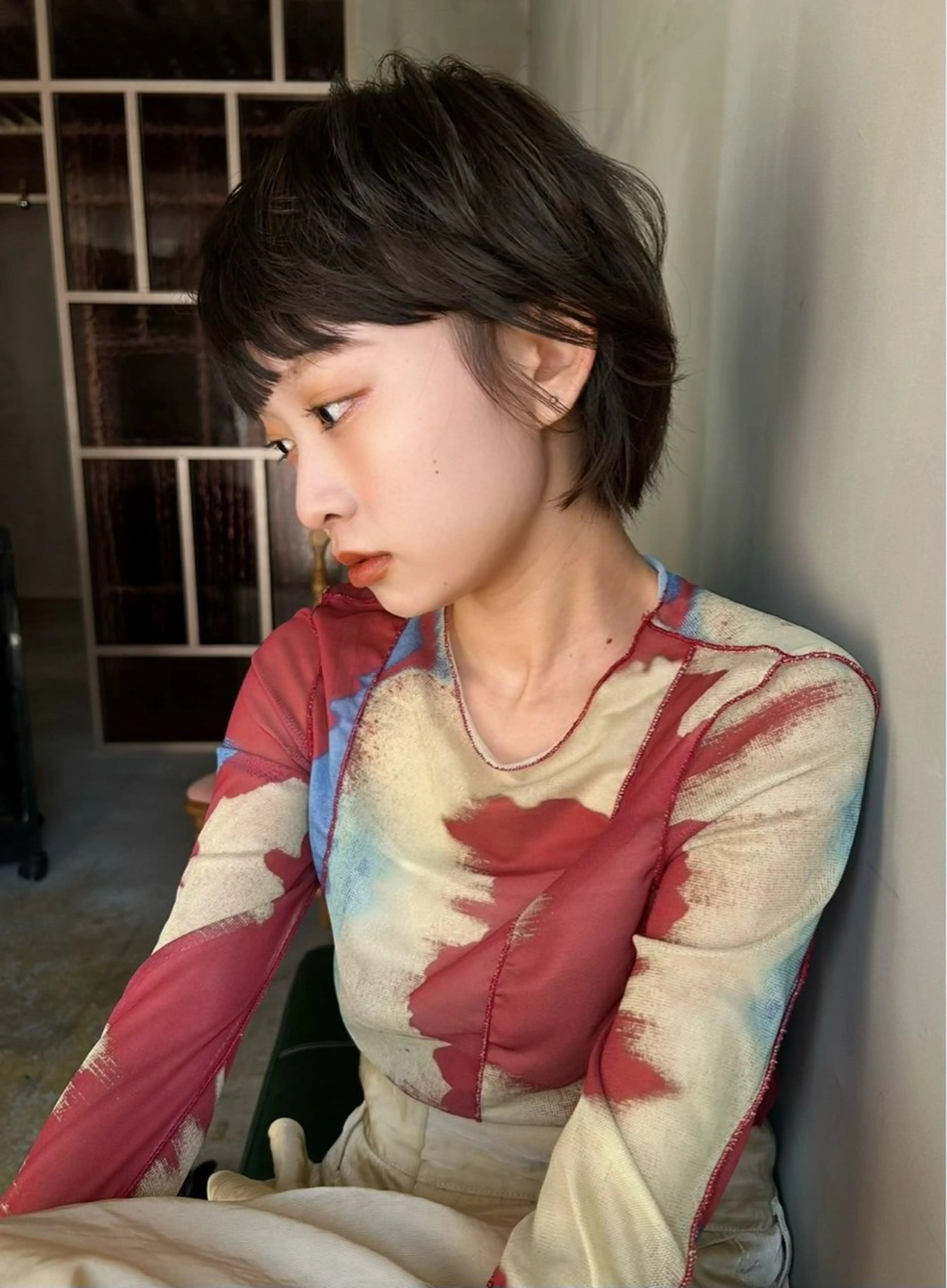 ショート カラー ショートボブ ボブ ショートヘア カット ヘアカラー トリートメント ショート/ボブ/ 心斎橋/宮脇美奈のヘアスタイル