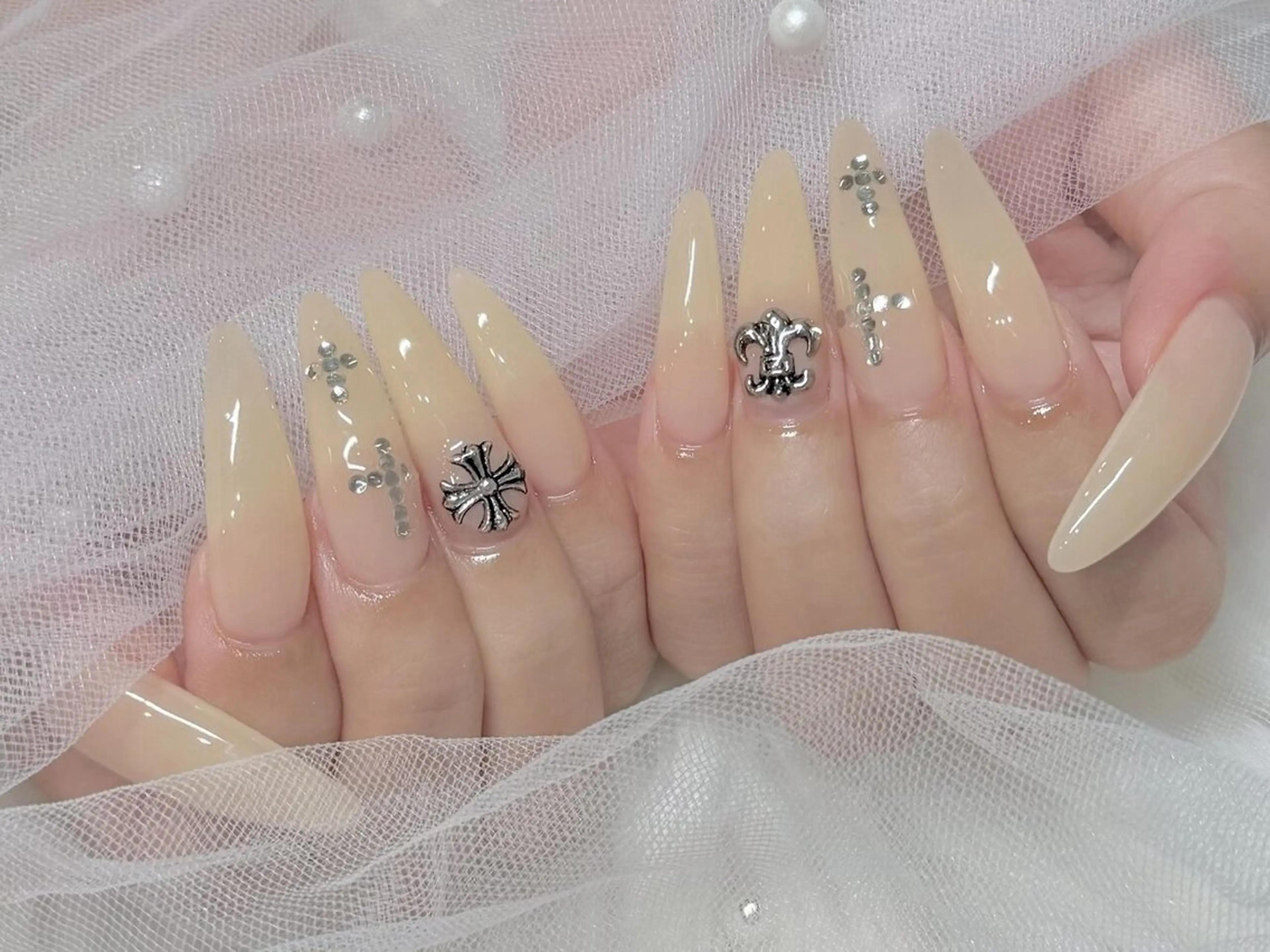 オフ込み90分つけ放題コース⭐︎お時間内にできるデザインになります⭐︎(目安2​〜​4本アート)の写真