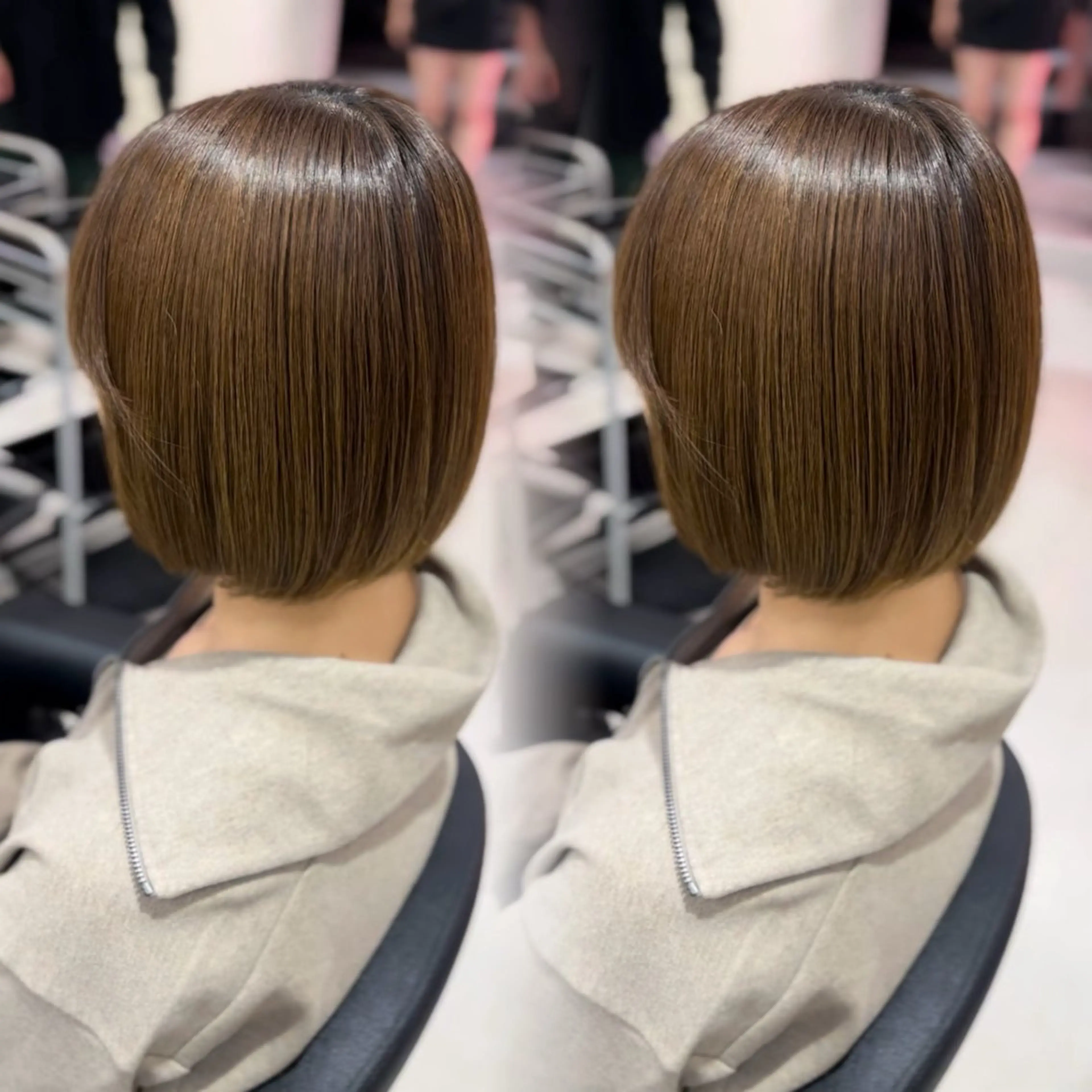 ショート カラー 大人上品ベージュ 🎀HARUNAのヘアスタイル