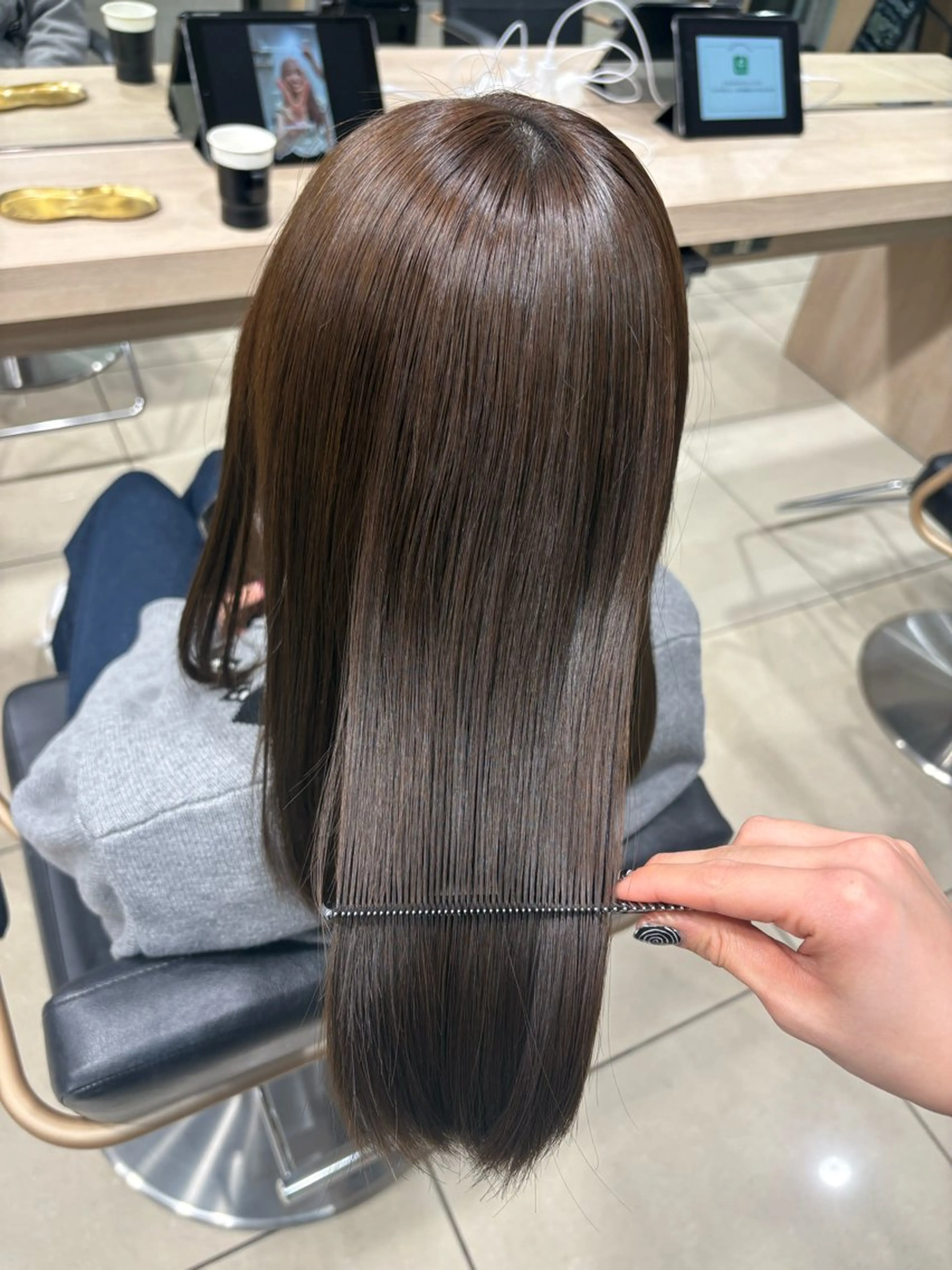 ロング カラー 【カラー/縮毛】༒ ふみのヘアスタイル