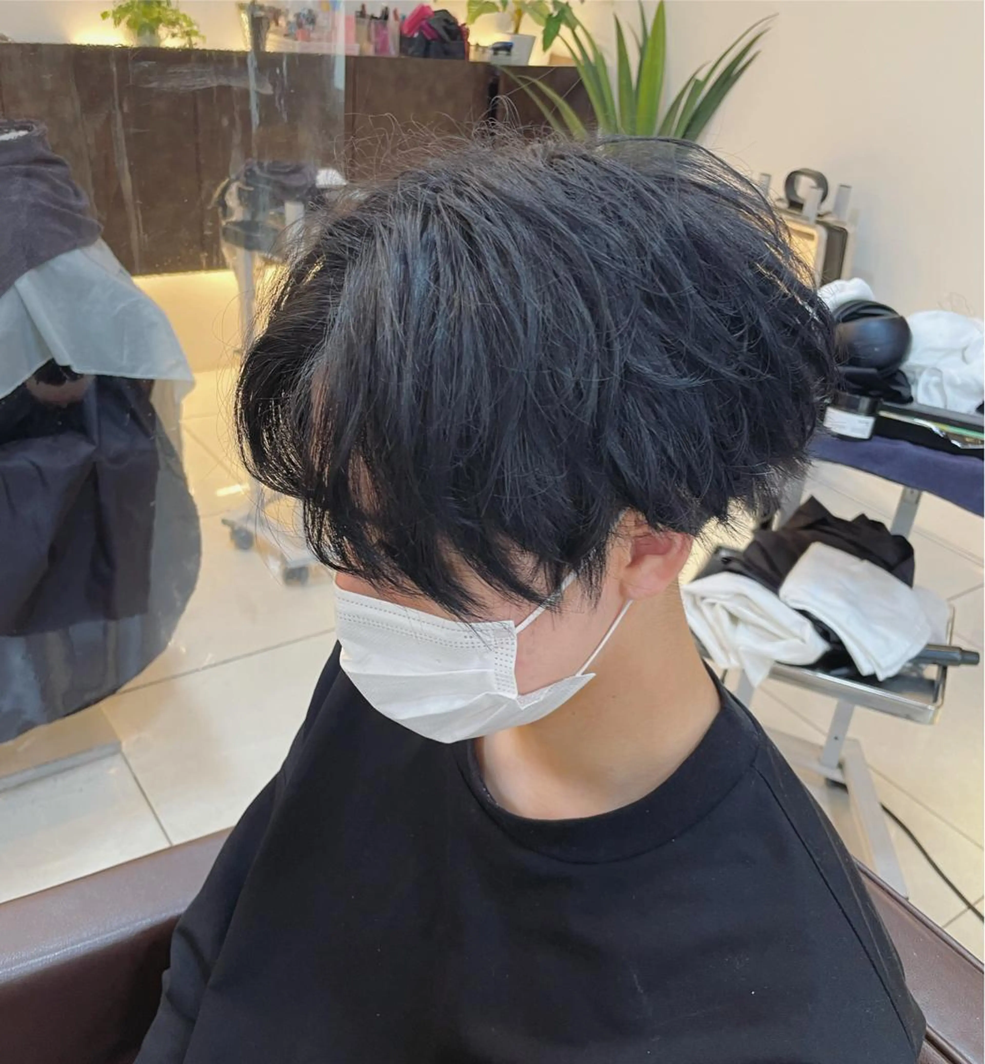 ショート メンズ 静岡/草薙パーマ メンズバレイヤージュのヘアスタイル