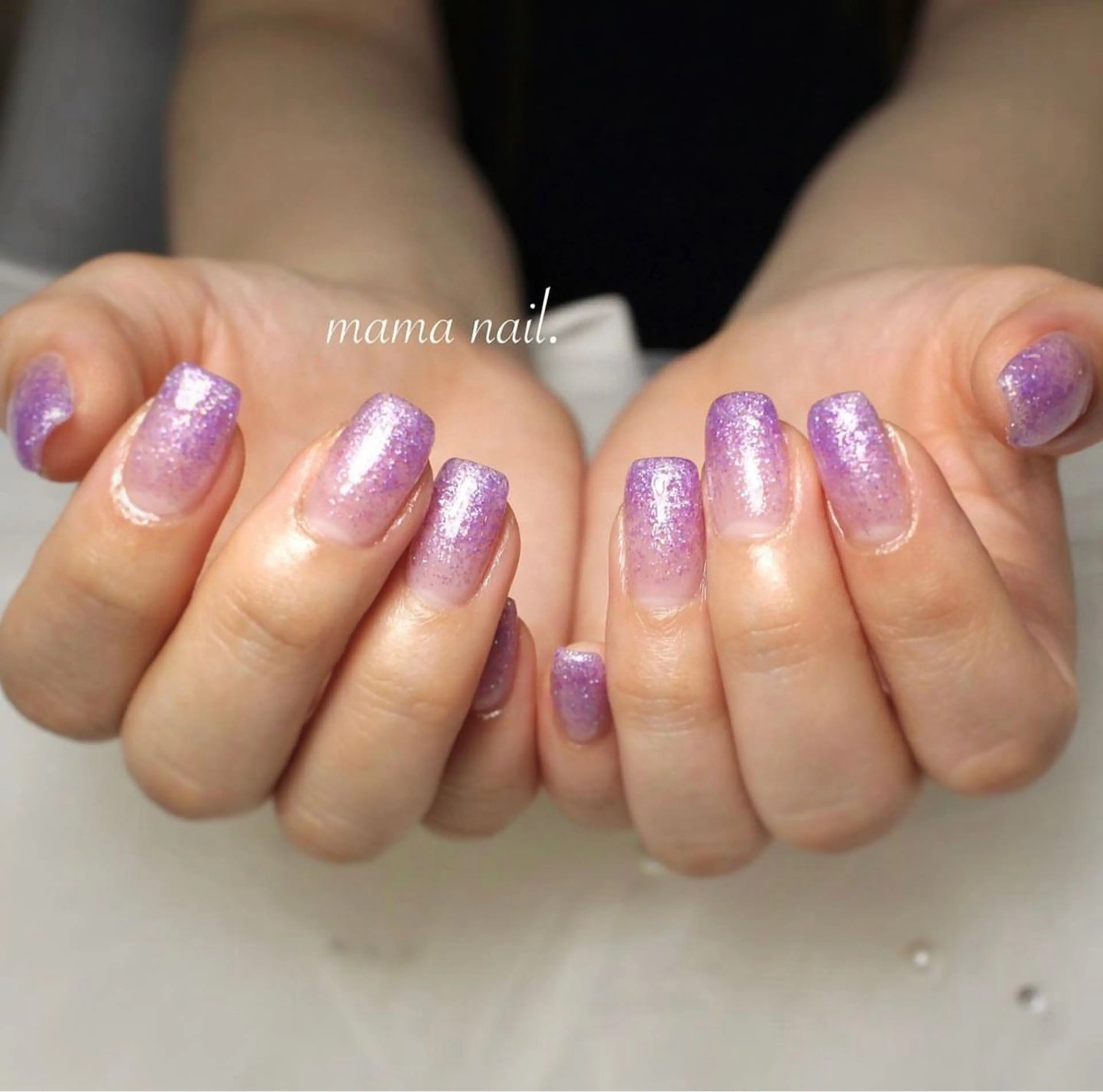 ラメグラデーションの写真