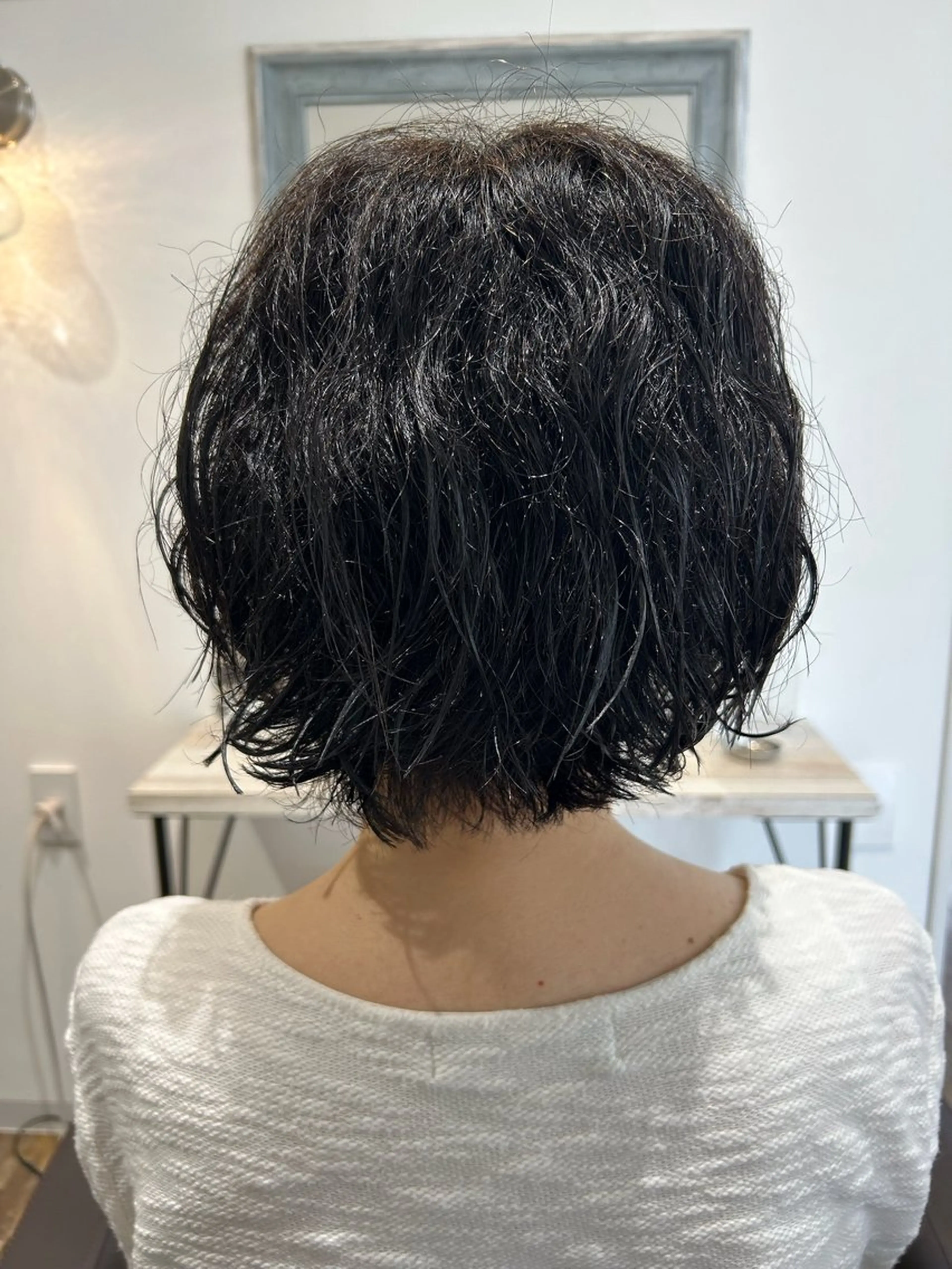 ショート ショートボブ ボブ くせ毛 ショートヘア 高木 瑶子のヘアスタイル