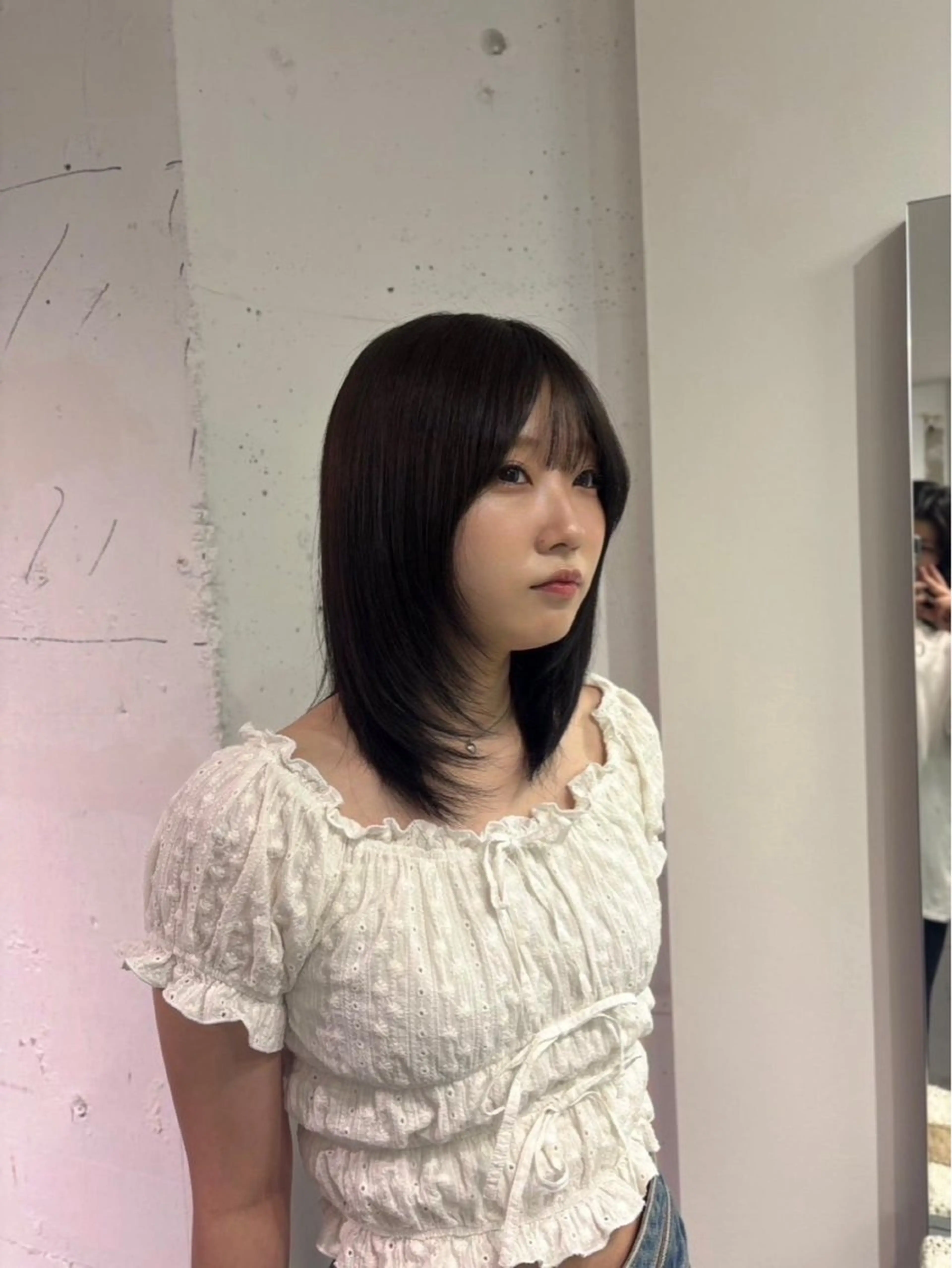 ミディアム カラー 松崎 真衣のヘアスタイル