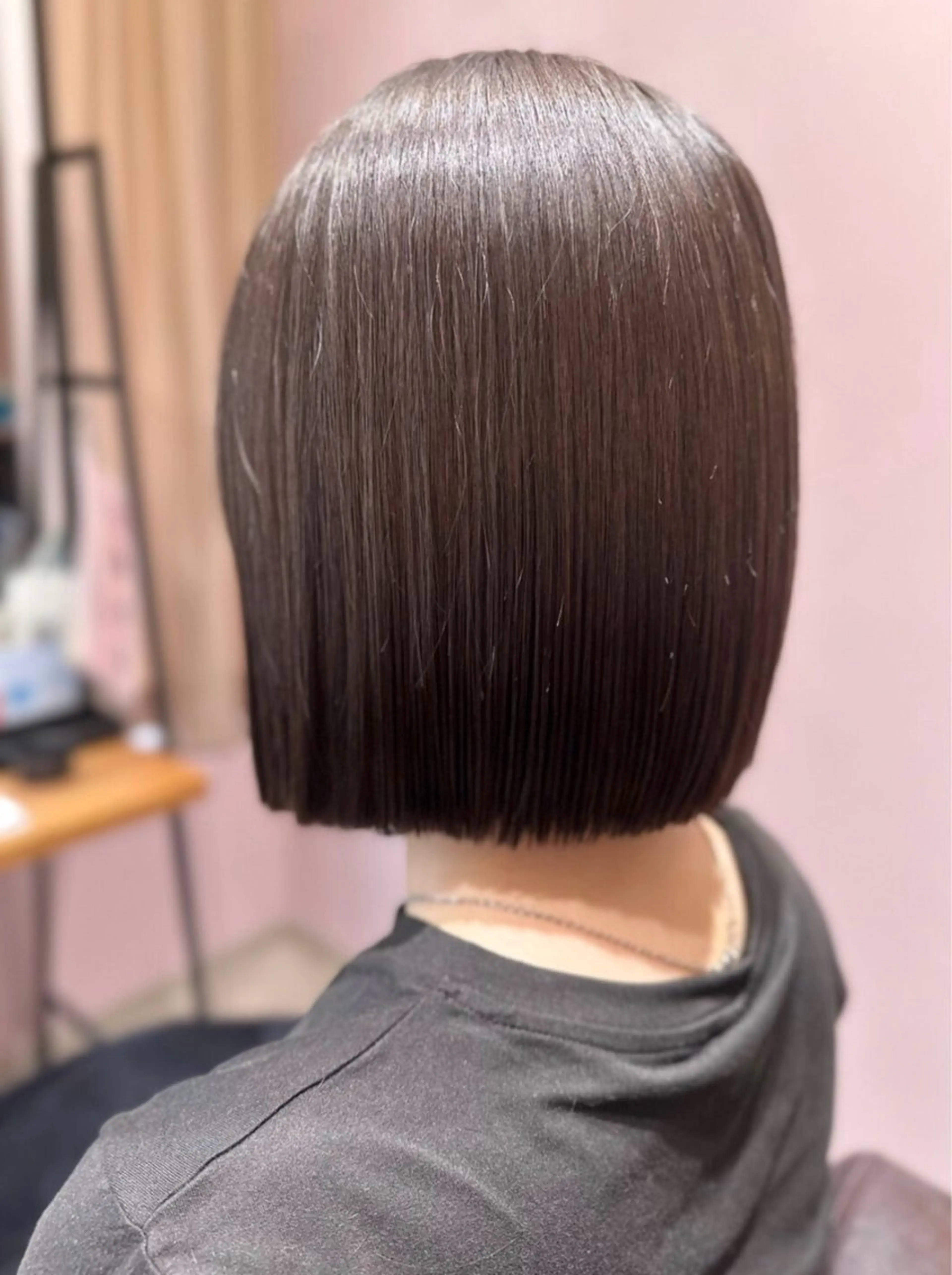 ミディアム 縮毛矯正 トリートメント 作野 潮織のヘアスタイル