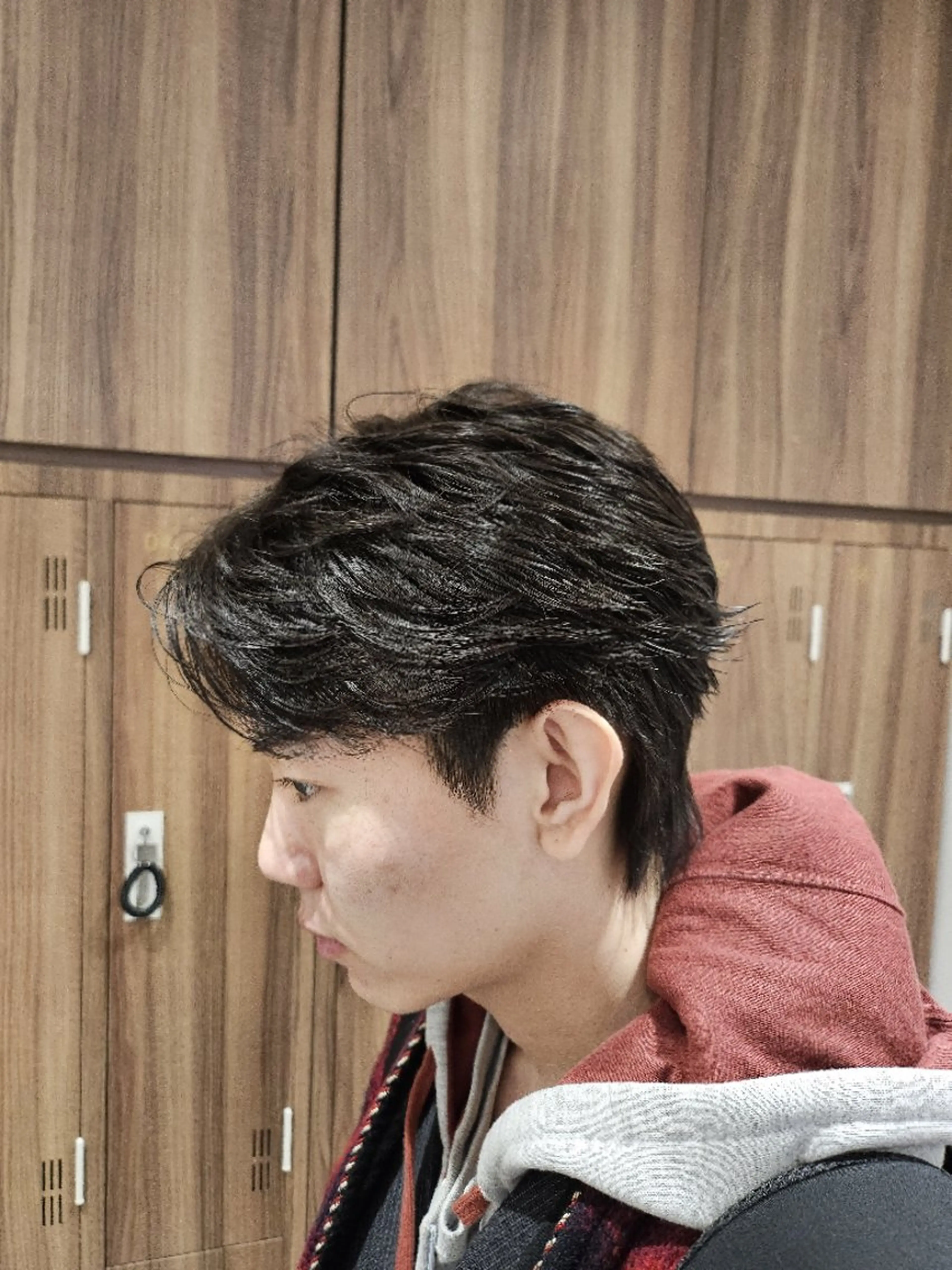 メンズ パーマ ショート カット パーマ トリートメント パーマ/縮毛矯正/ 韓国ヘア/副店長和田のヘアスタイル